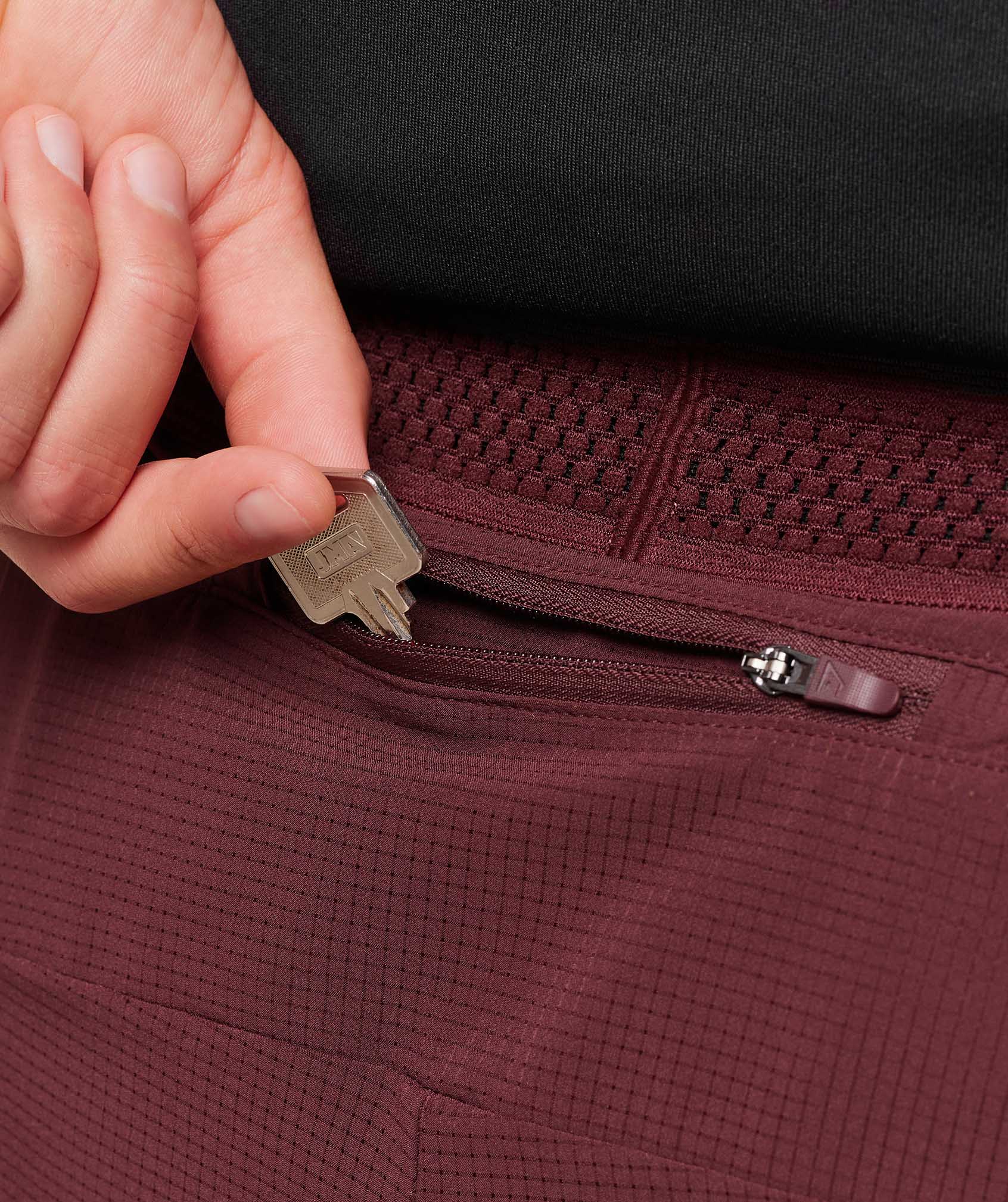 Gymshark Running 4" 2in1 Shorts - Rich Maroon