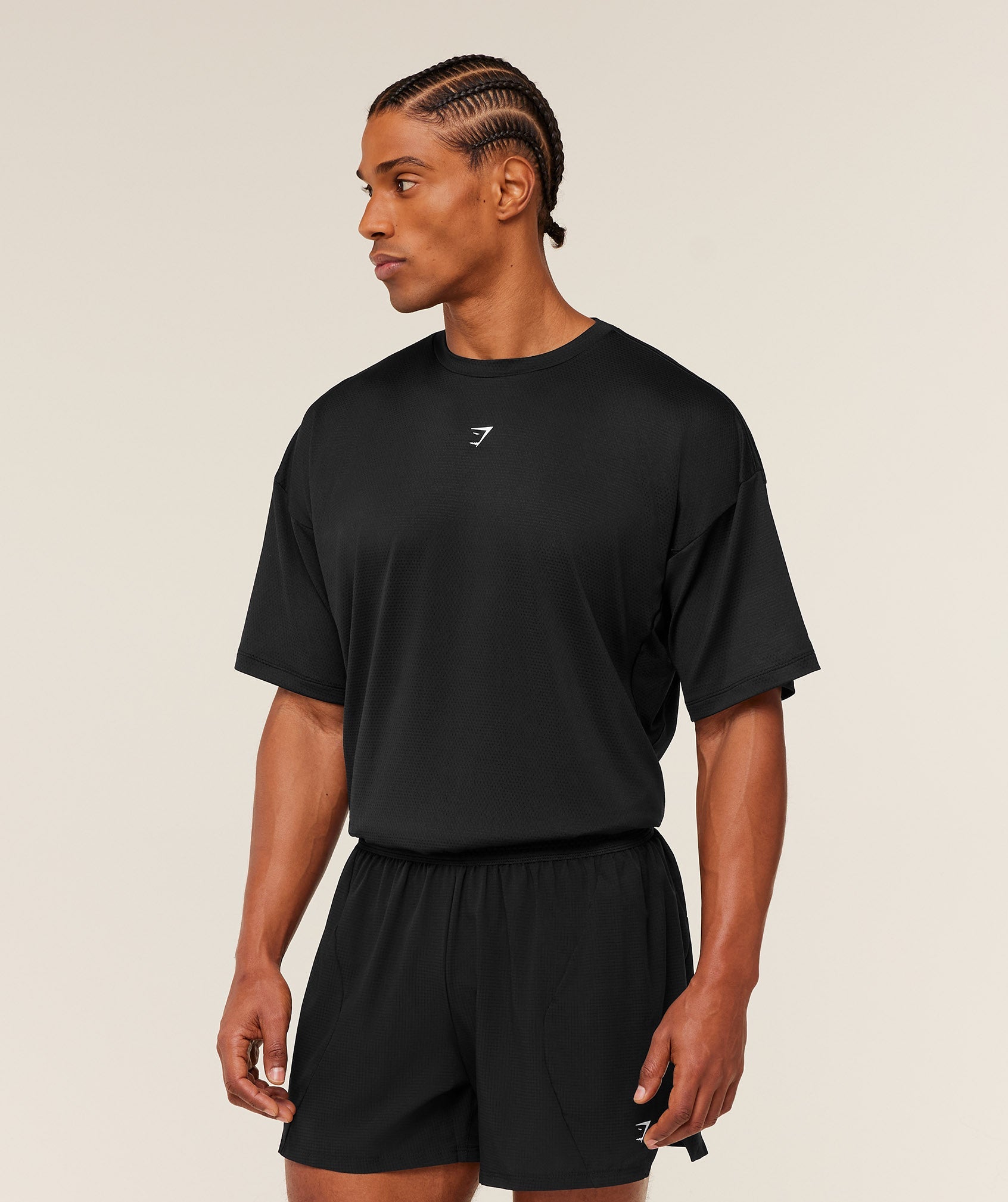 Gymshark Running Graphic T-Shirt - GS Black