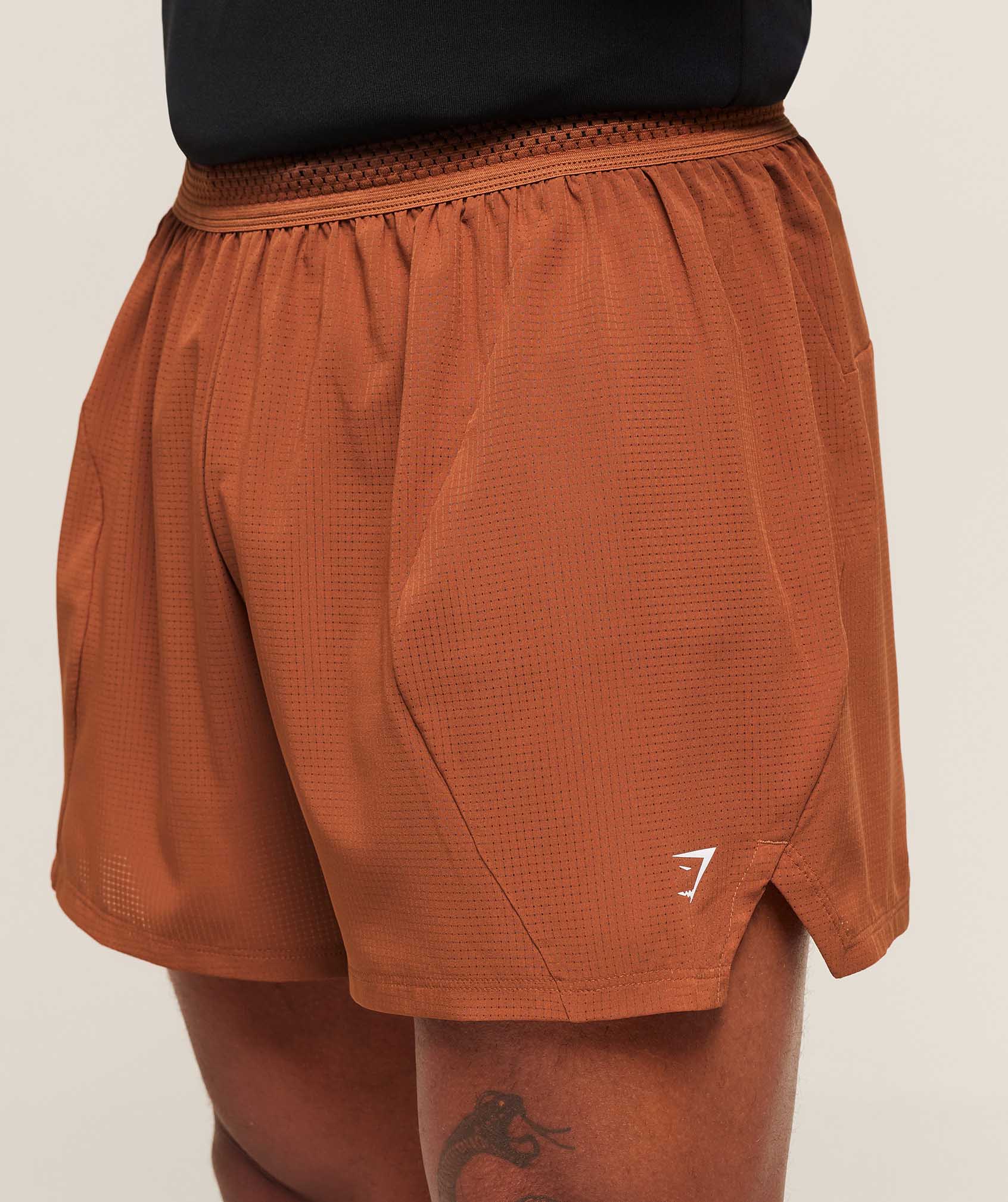 Gymshark Running 5" Shorts - Spiced Brown