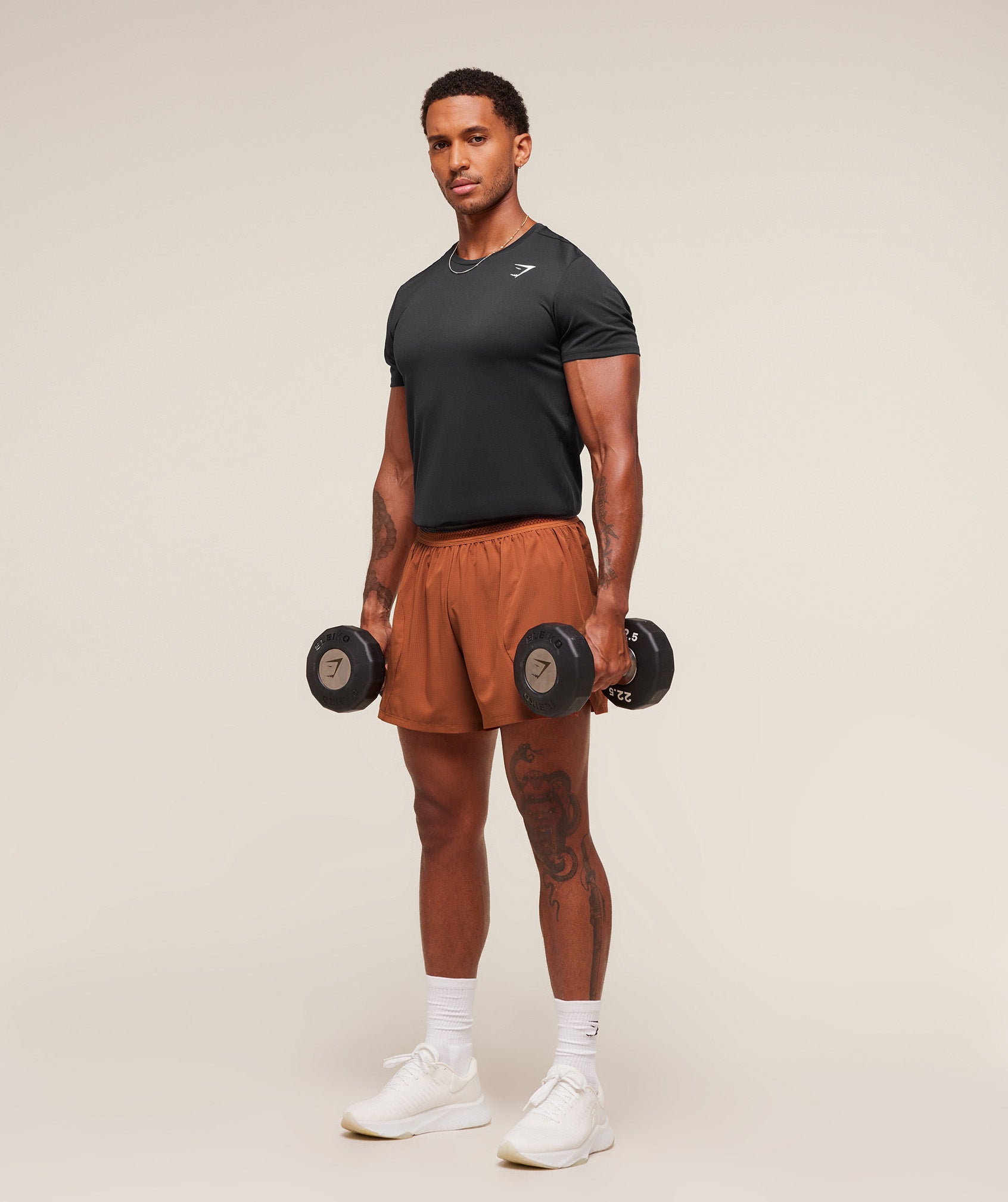 Gymshark Running 5" Shorts - Spiced Brown