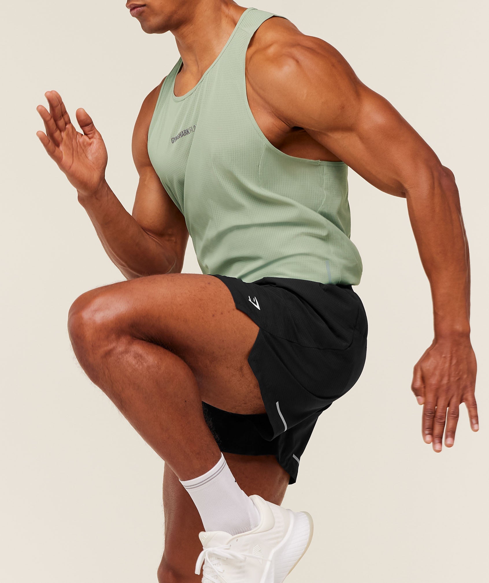 Gymshark Running Tank - GS Haze Green