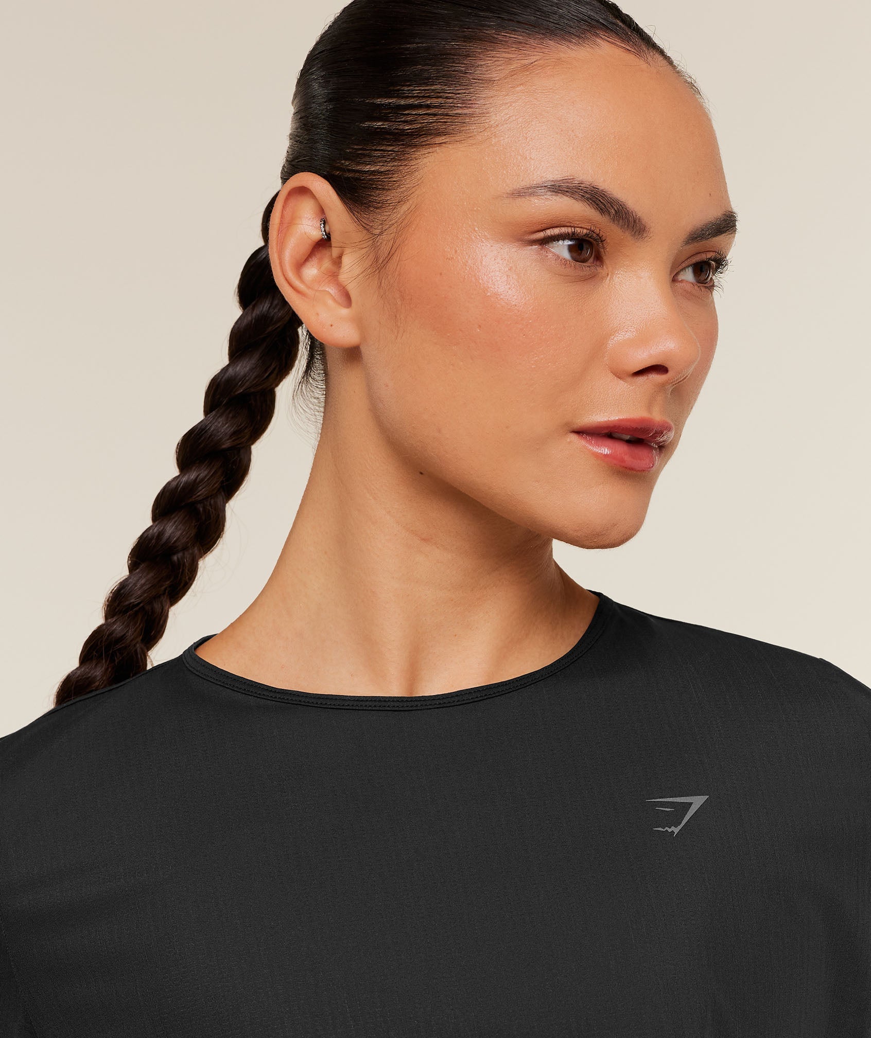 Gymshark Running Short Sleeve T-Shirt - GS Black