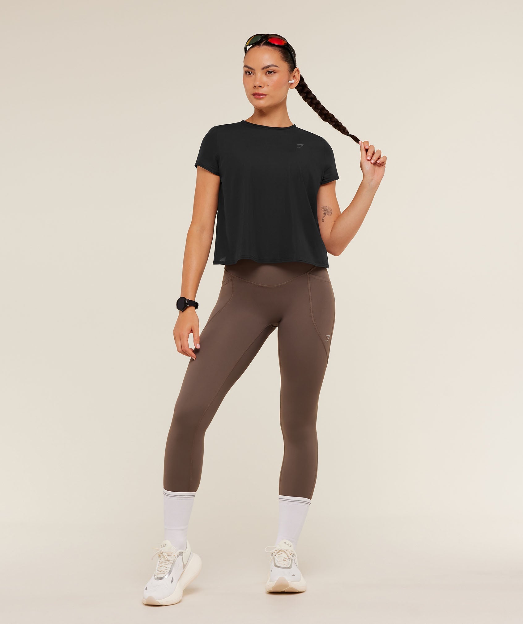 Gymshark Running Short Sleeve T-Shirt - GS Black