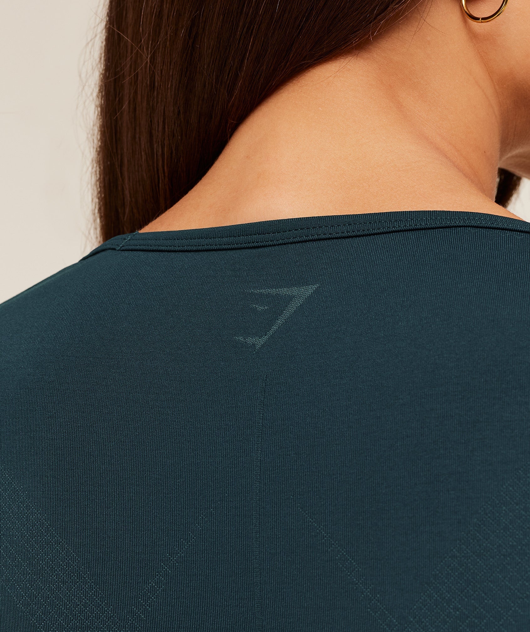 Gymshark Weekend Seamless Short Sleeve Top - Deep Petrol Blue / Stealth Blue