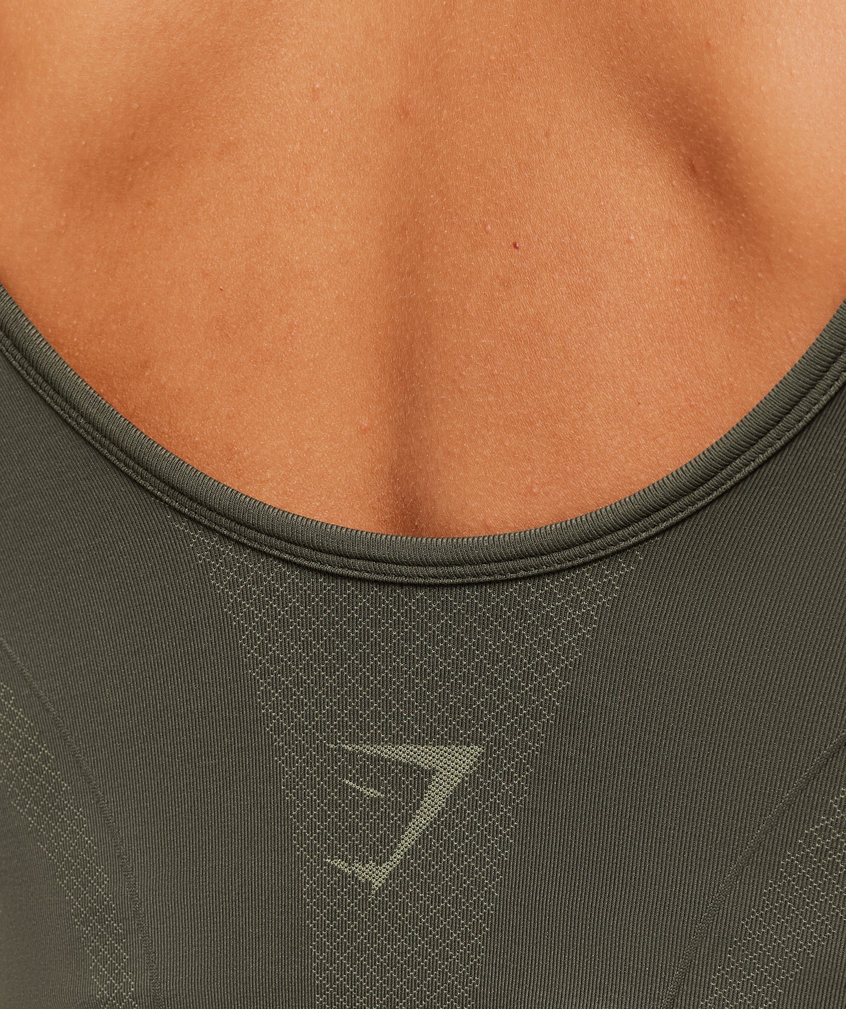 Gymshark Weekend Seamless Tank Top - Strength Green / Grounded Green