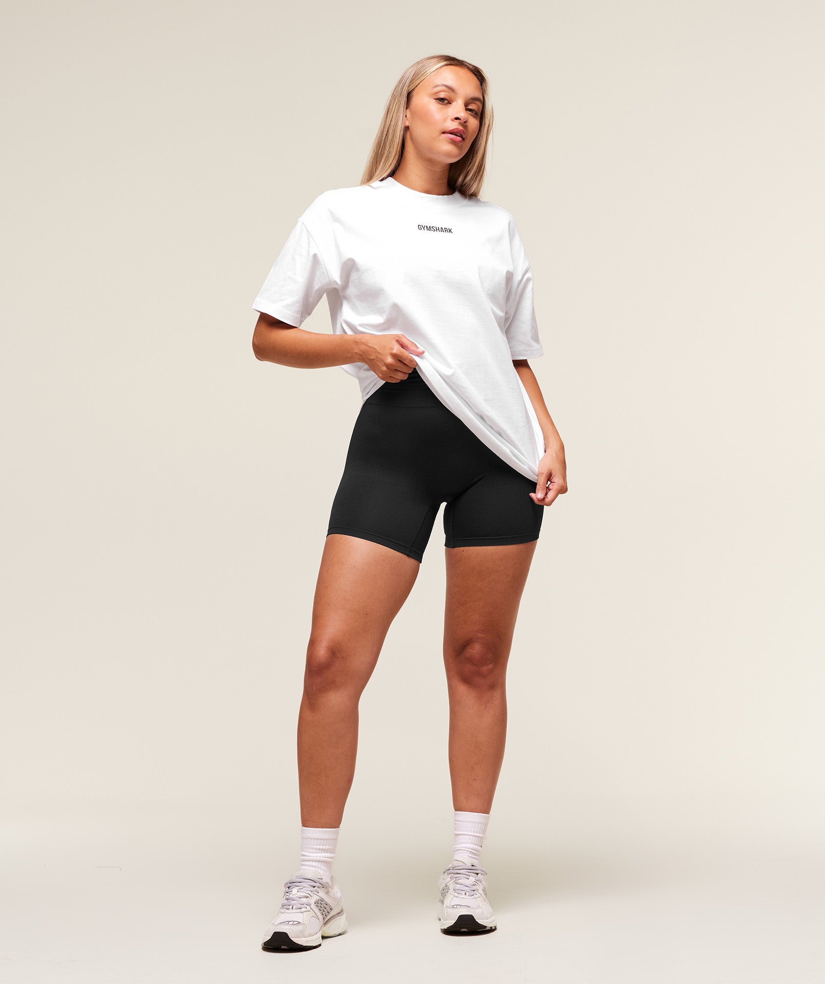 Gymshark Block Oversized T-Shirt - White