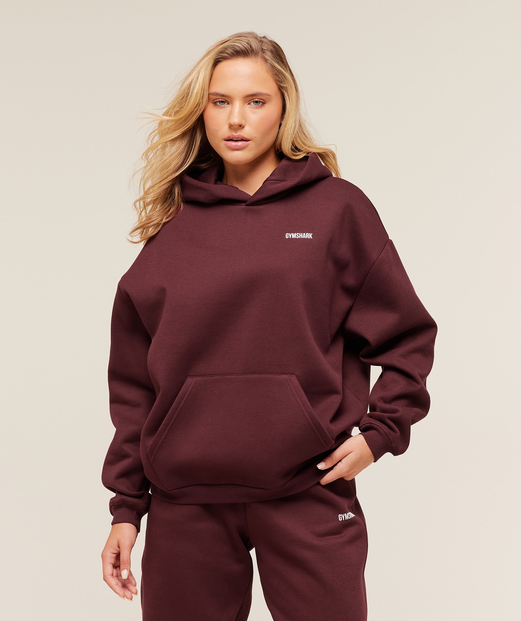 Gymshark Cosy Luxe Hoodie - Rich Maroon