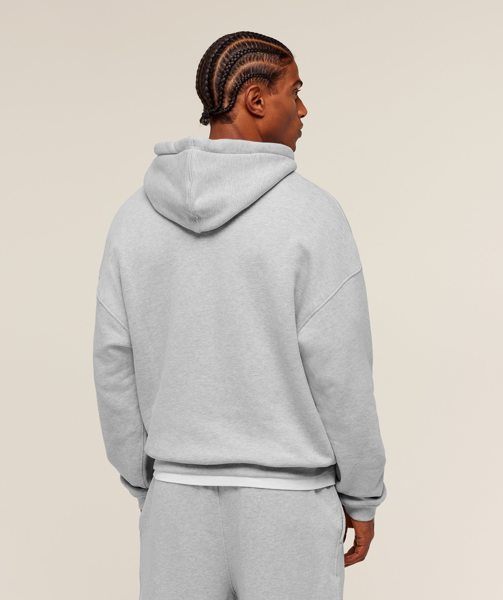 Gymshark Collegiate Hoodie - Soft Grey Marl