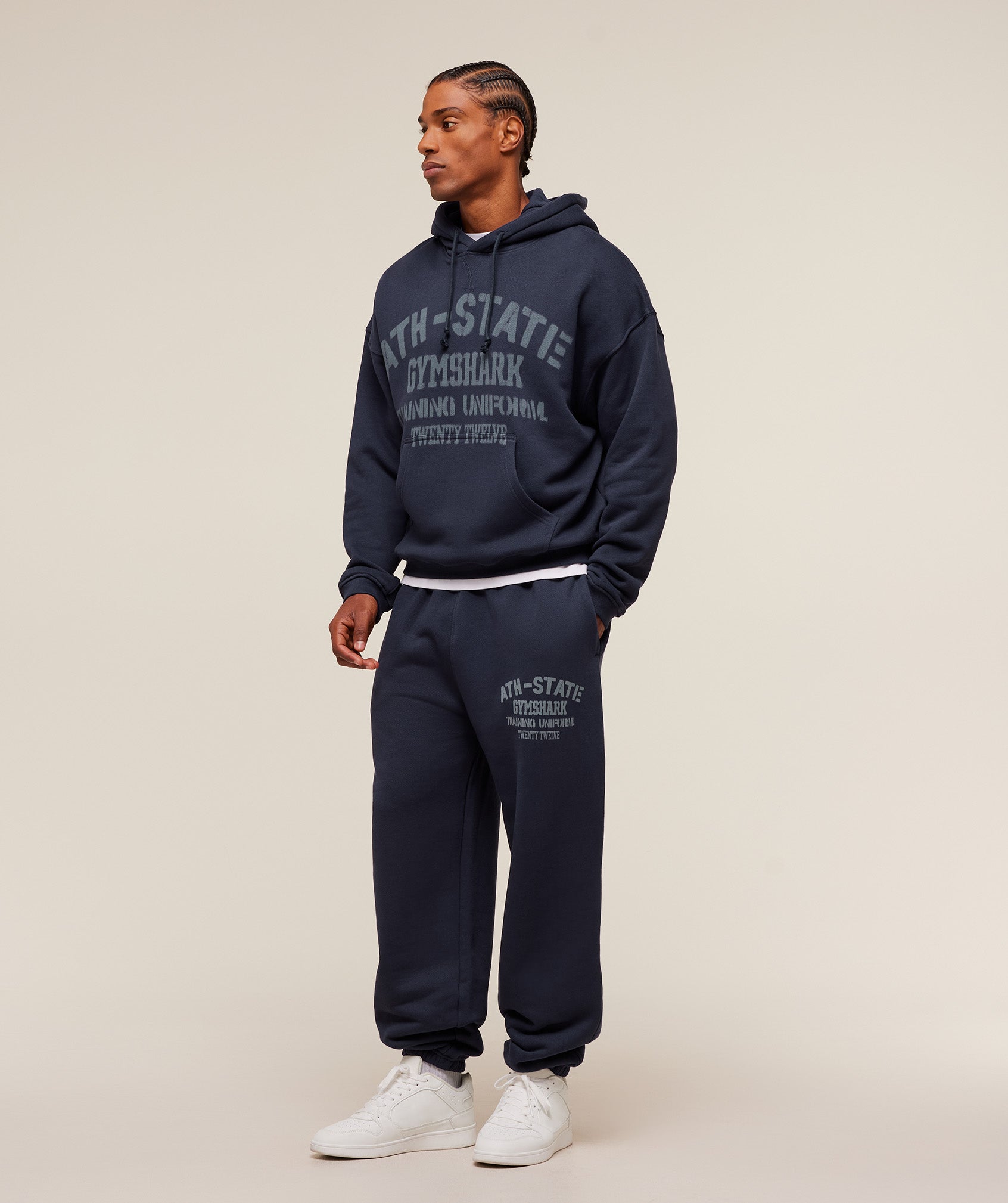 Gymshark Collegiate Hoodie - Heavy Blue