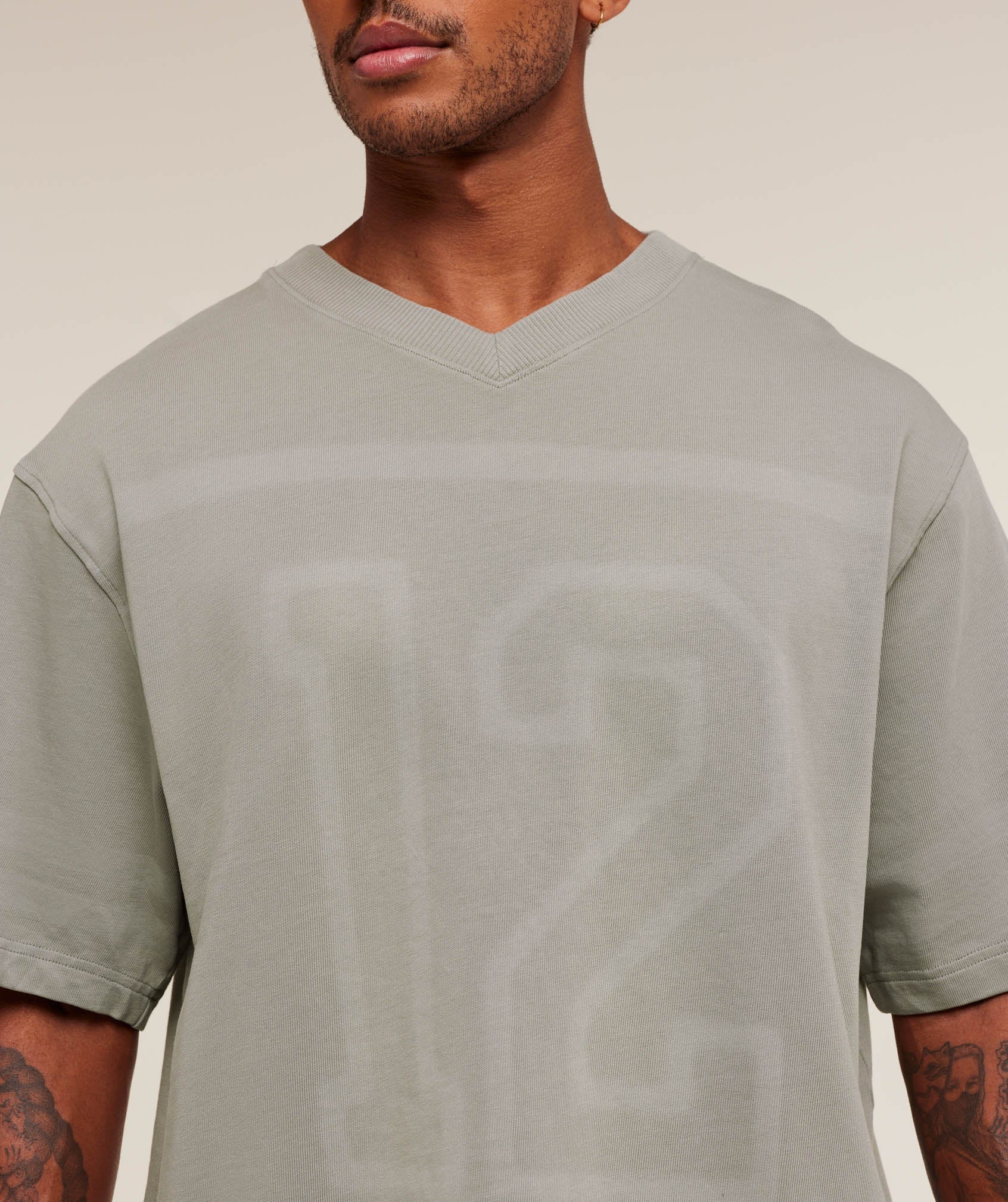 Gymshark Collegiate Washed Jersey T-Shirt - Smokey Grey