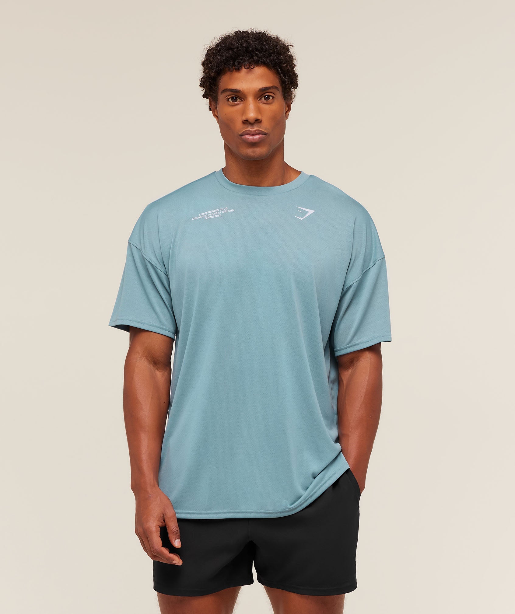 Gymshark Conditioning Club Oversized T-Shirt - Bench Blue