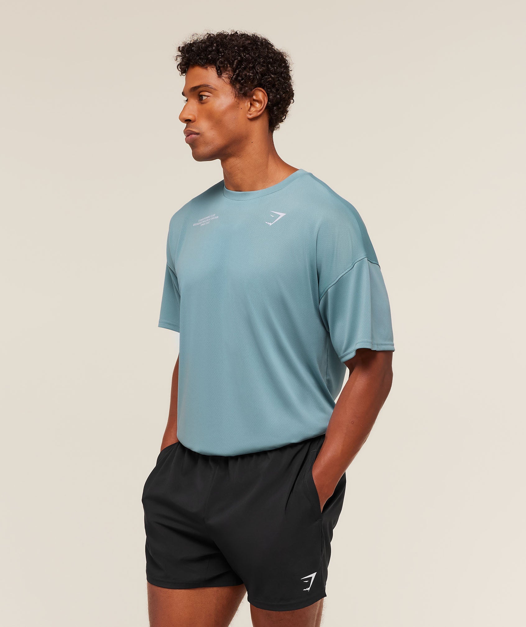 Gymshark Conditioning Club Oversized T-Shirt - Bench Blue