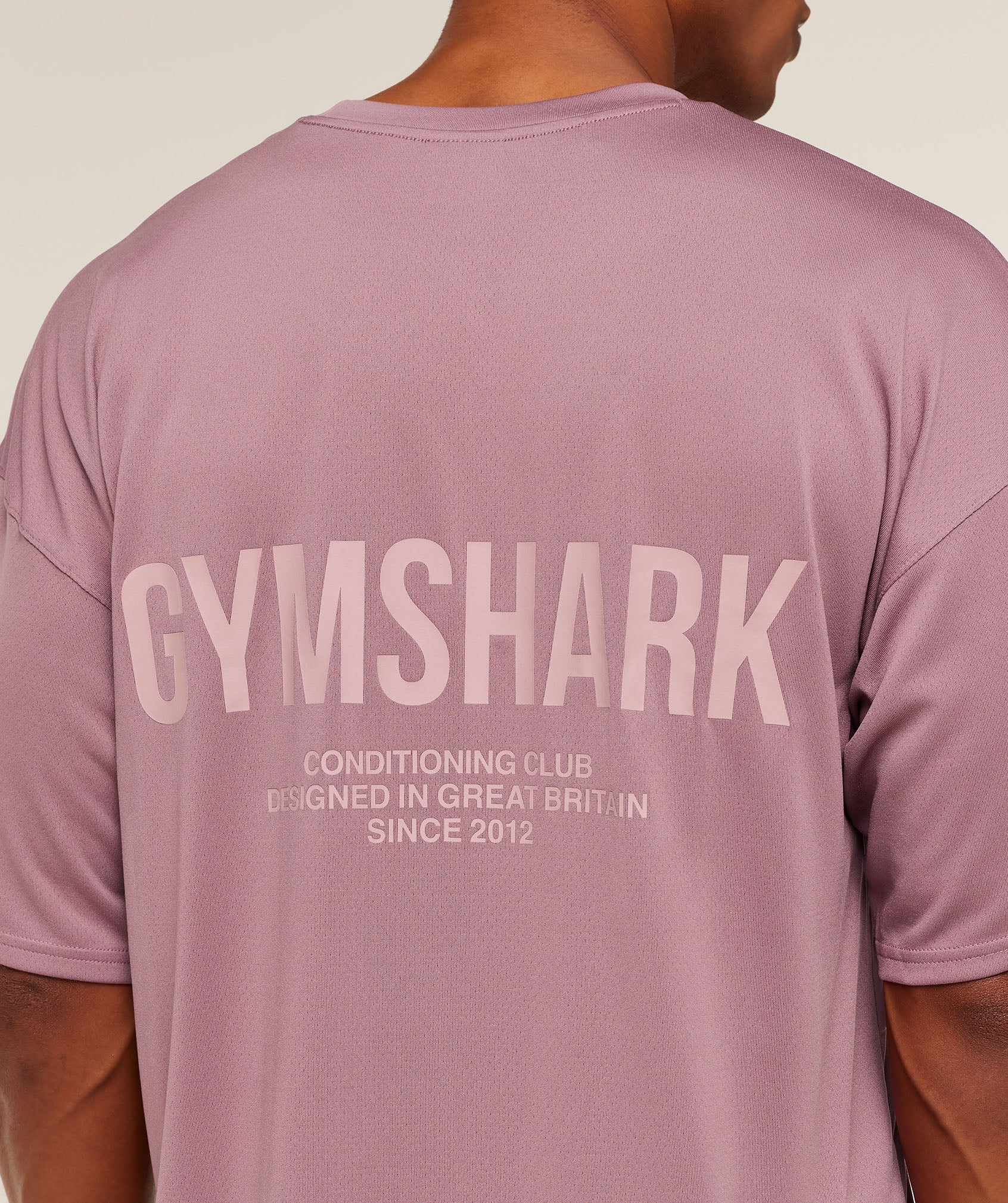 Gymshark Conditioning Club Oversized T-Shirt - GS Calm Pink/GS Light Pink