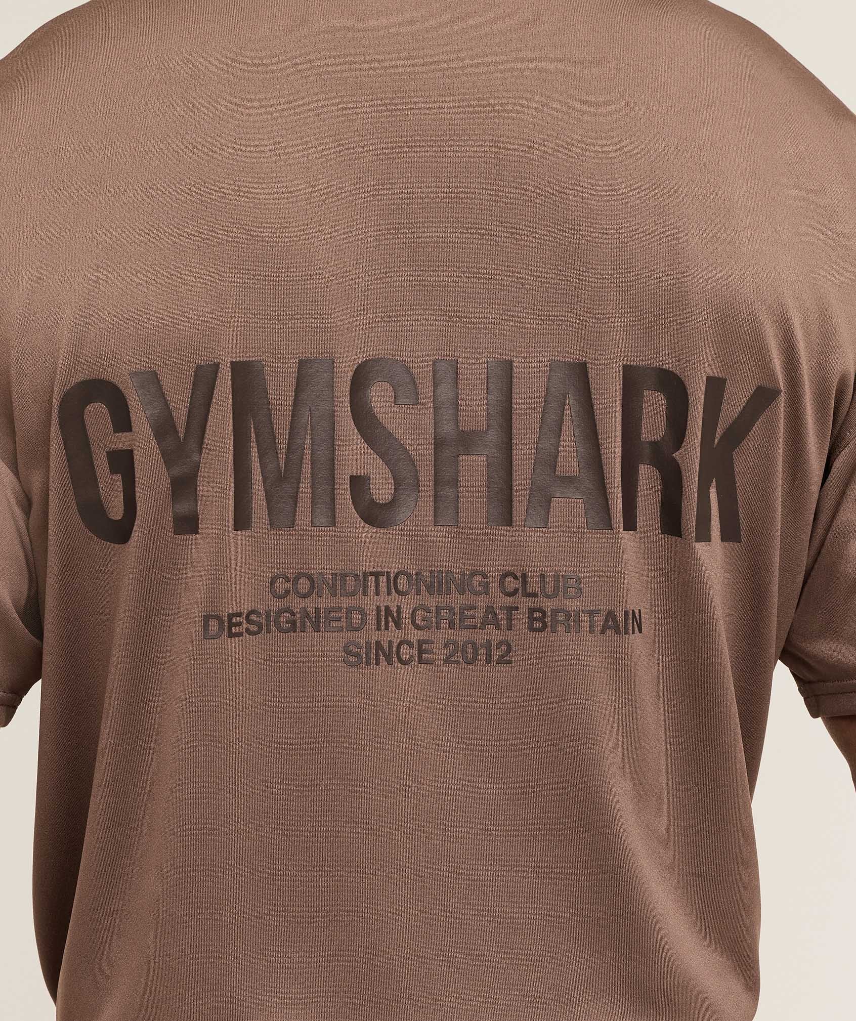 Gymshark Conditioning Club Oversized T-Shirt - Soft Brown/Archive Brown