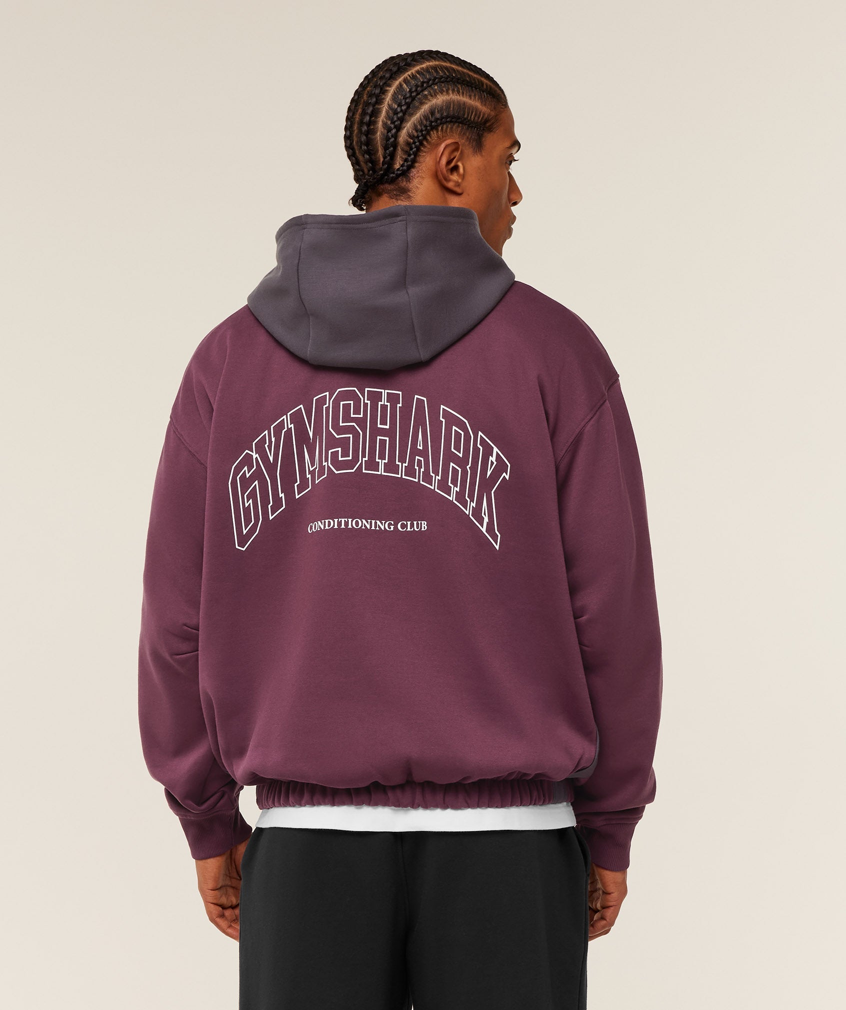 Gymshark Collegiate Tech Hoodie - GS Impact Burgundy