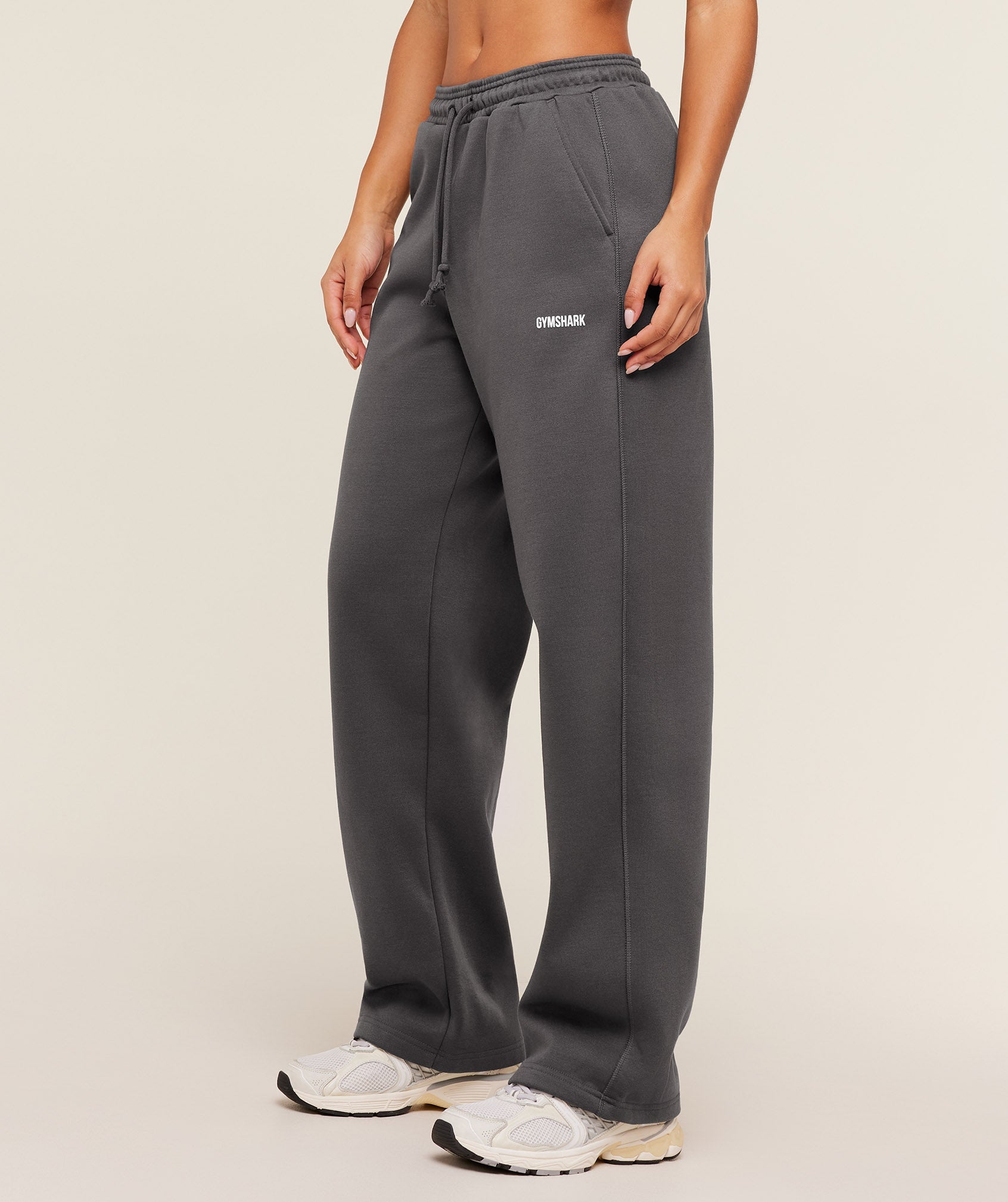 Gymshark Cosy Luxe Straight Leg Tall Joggers - Onyx Grey