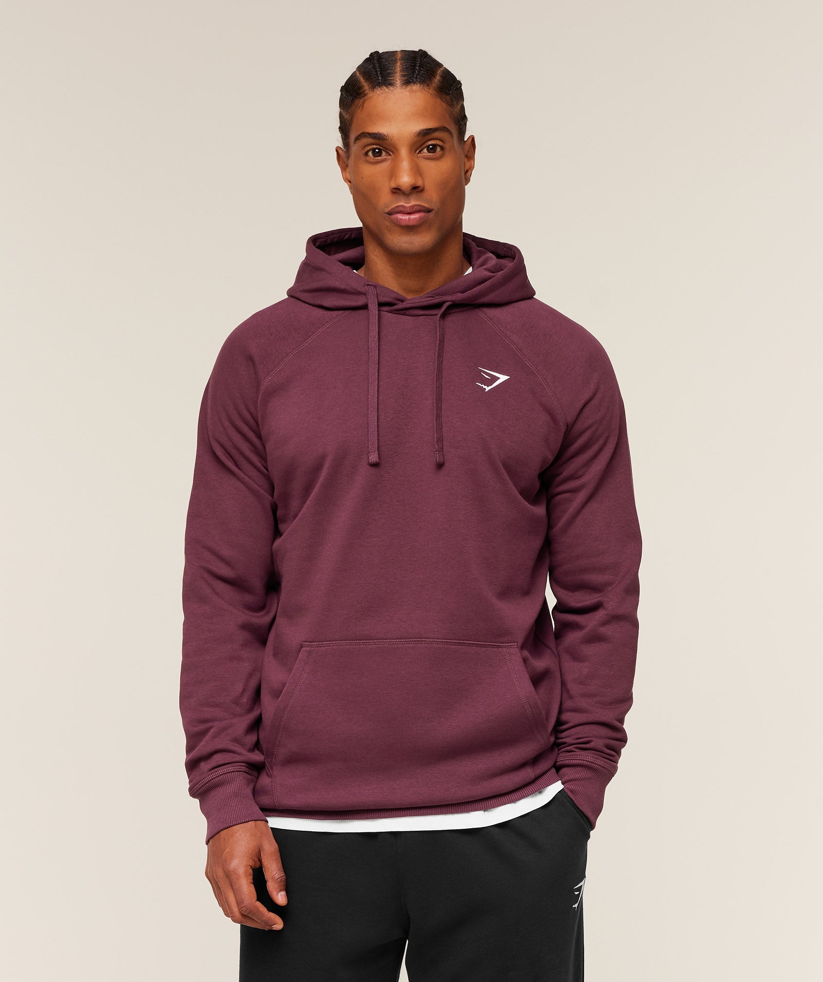 Gymshark Crest Hoodie - GS Impact Burgundy