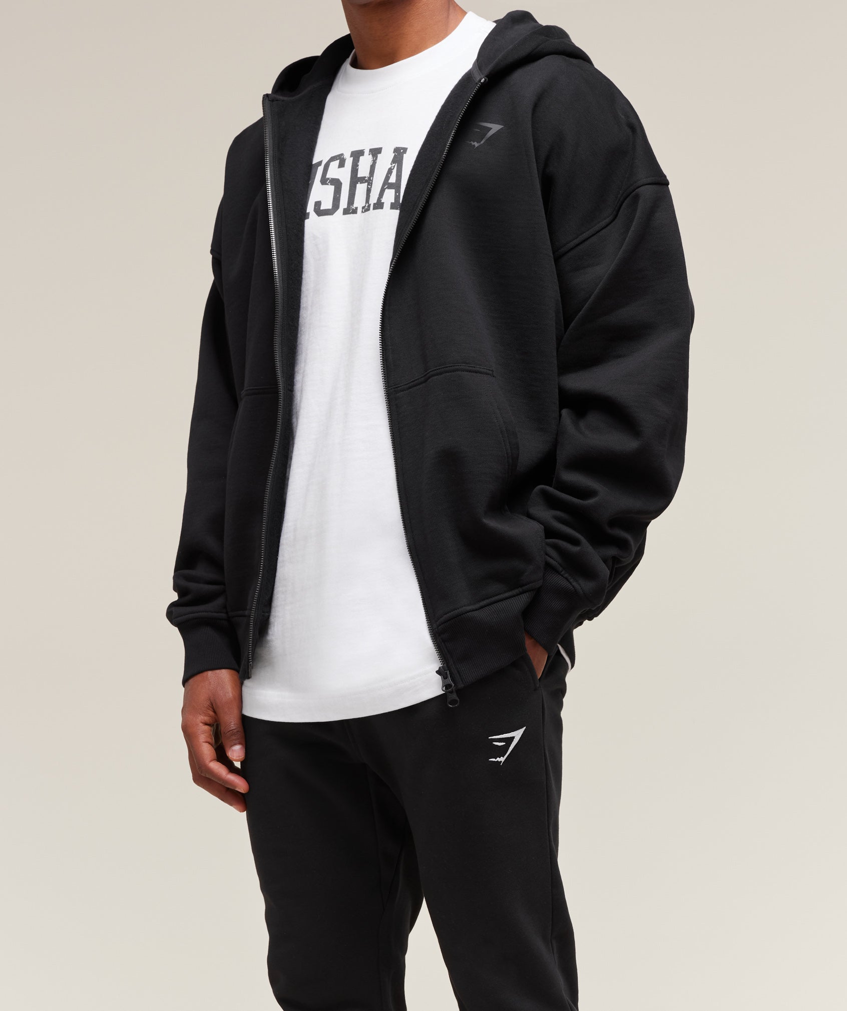 Gymshark Crest Joggers - Black