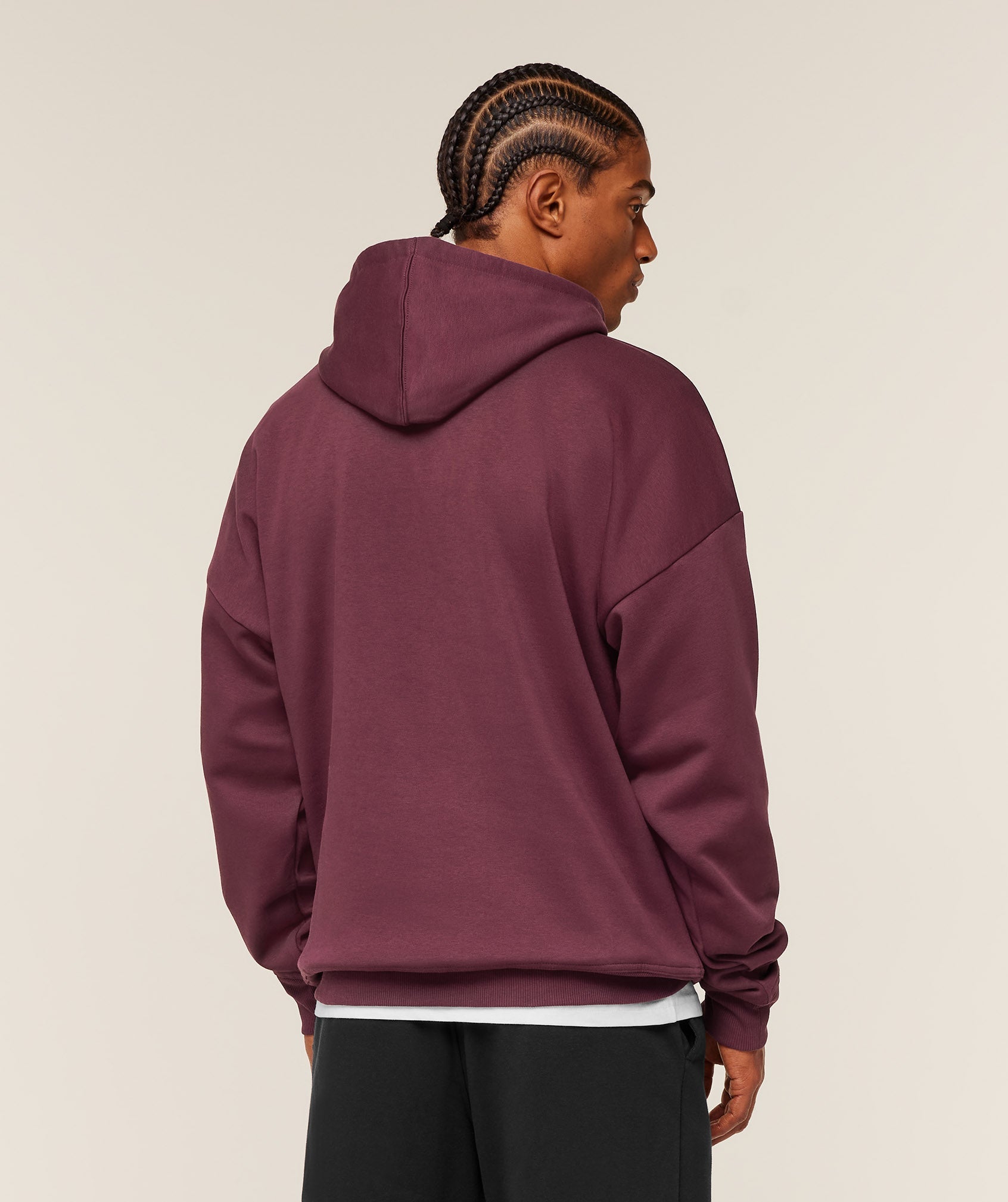 Gymshark Crest Oversized Hoodie - GS Impact Burgundy