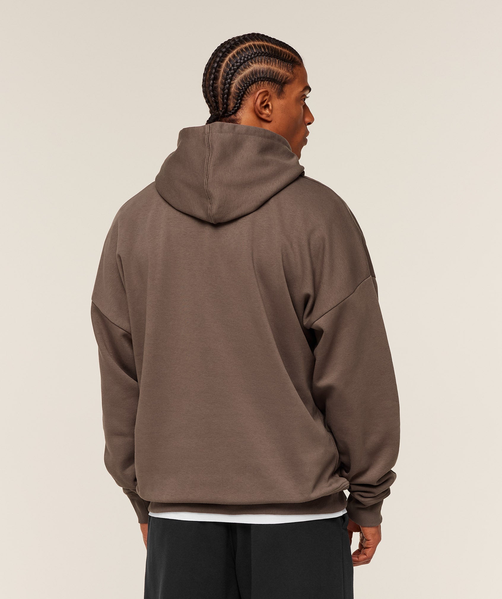 Gymshark Crest Oversized Hoodie - Soft Brown