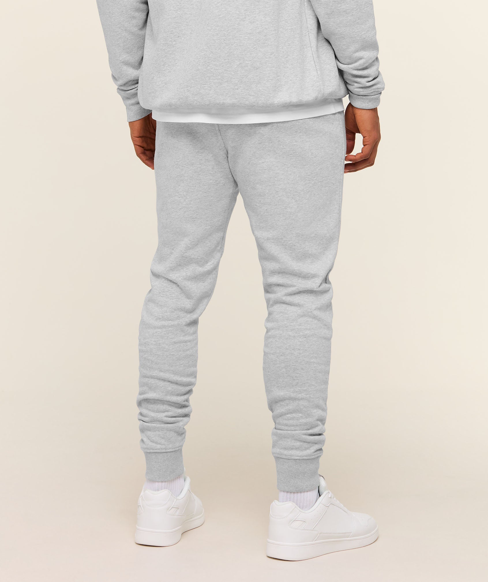 Gymshark Crest Joggers - Light Grey Marl