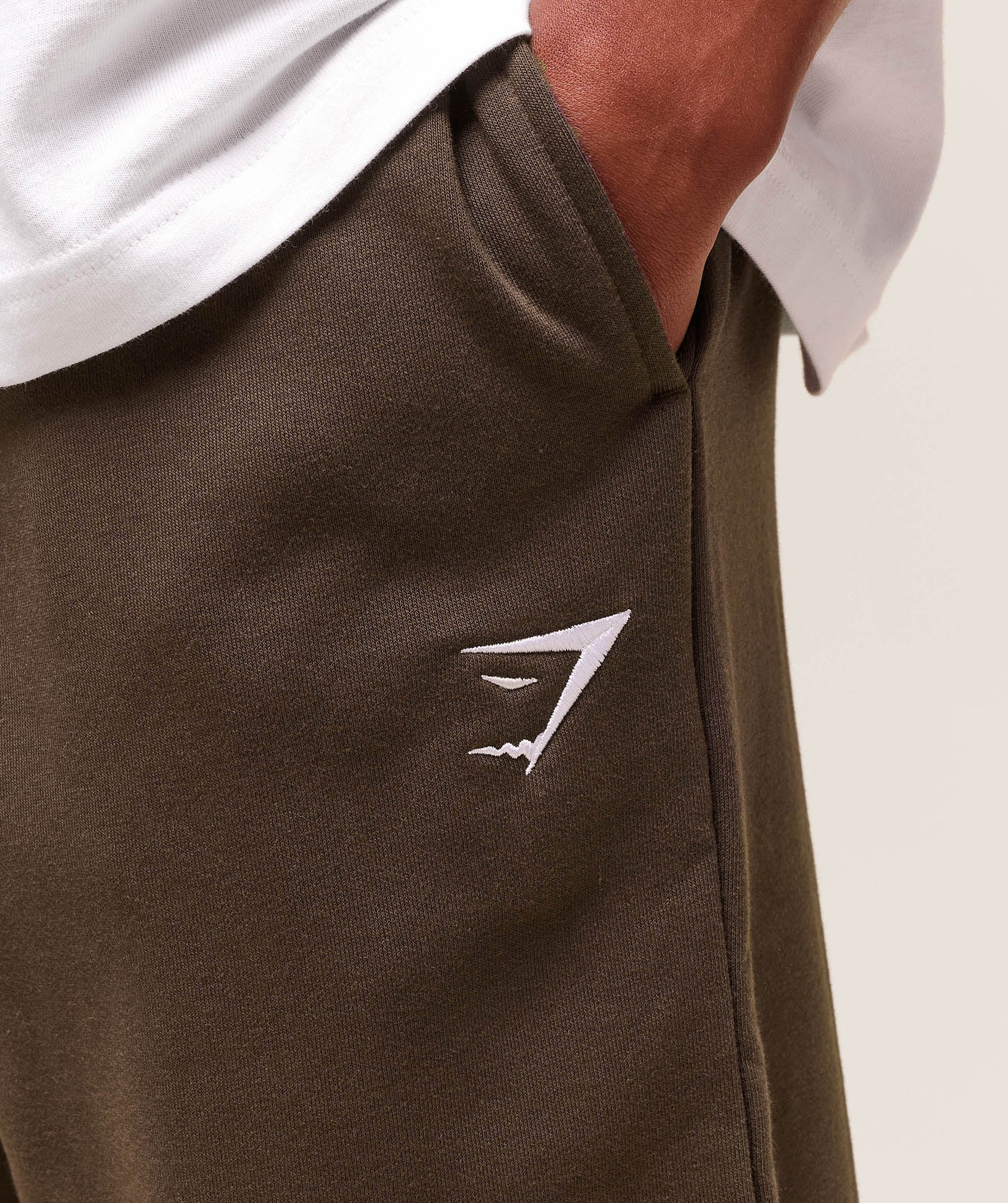 Gymshark Crest Straight Leg Joggers - Archive Brown