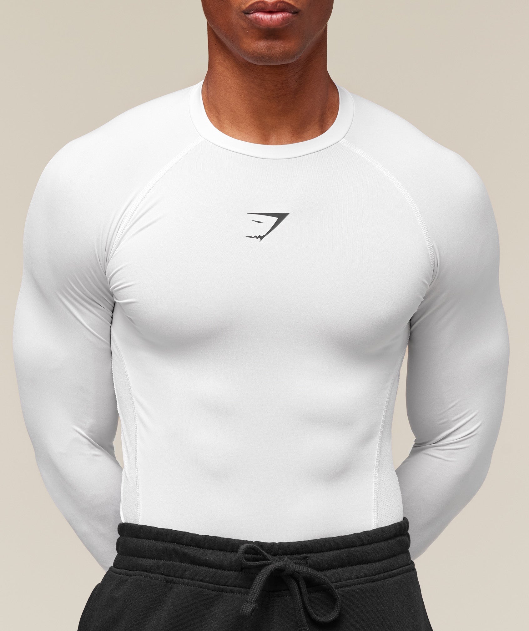 Gymshark Element Baselayer Long Sleeve T-Shirt - White