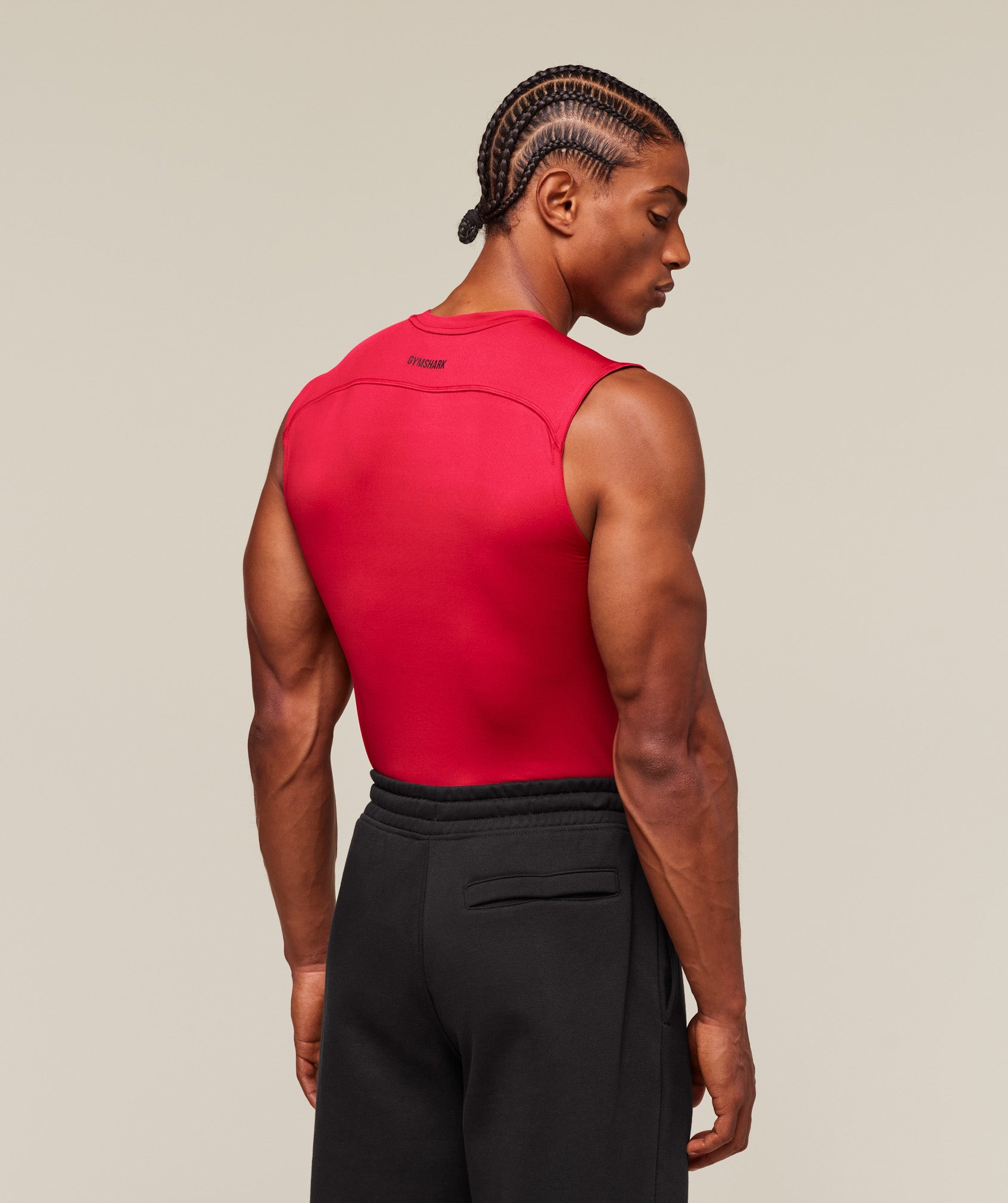 Gymshark Element Tank - Carmine Red/Black