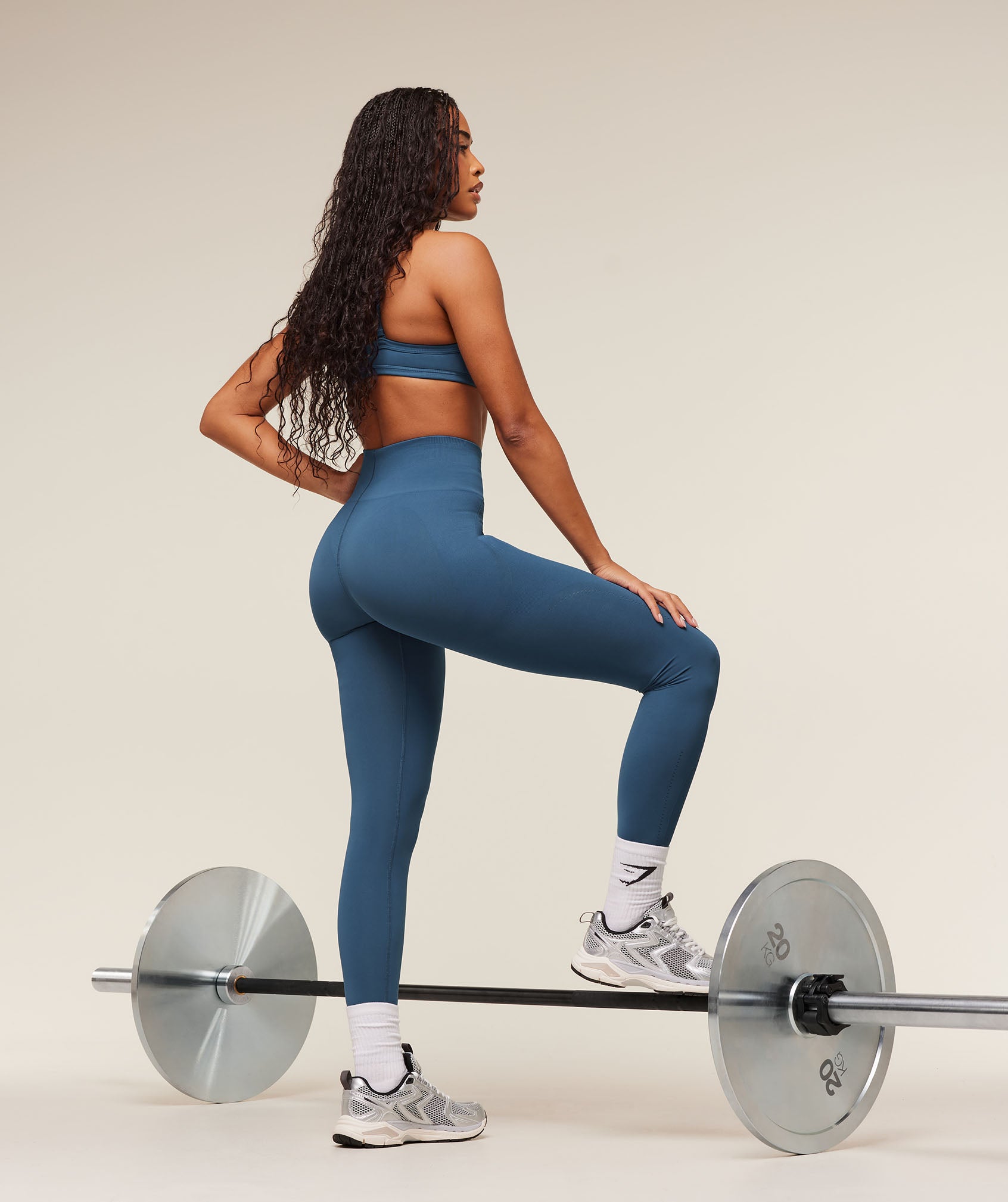 Gymshark Energise Seamless Leggings - Compound Blue