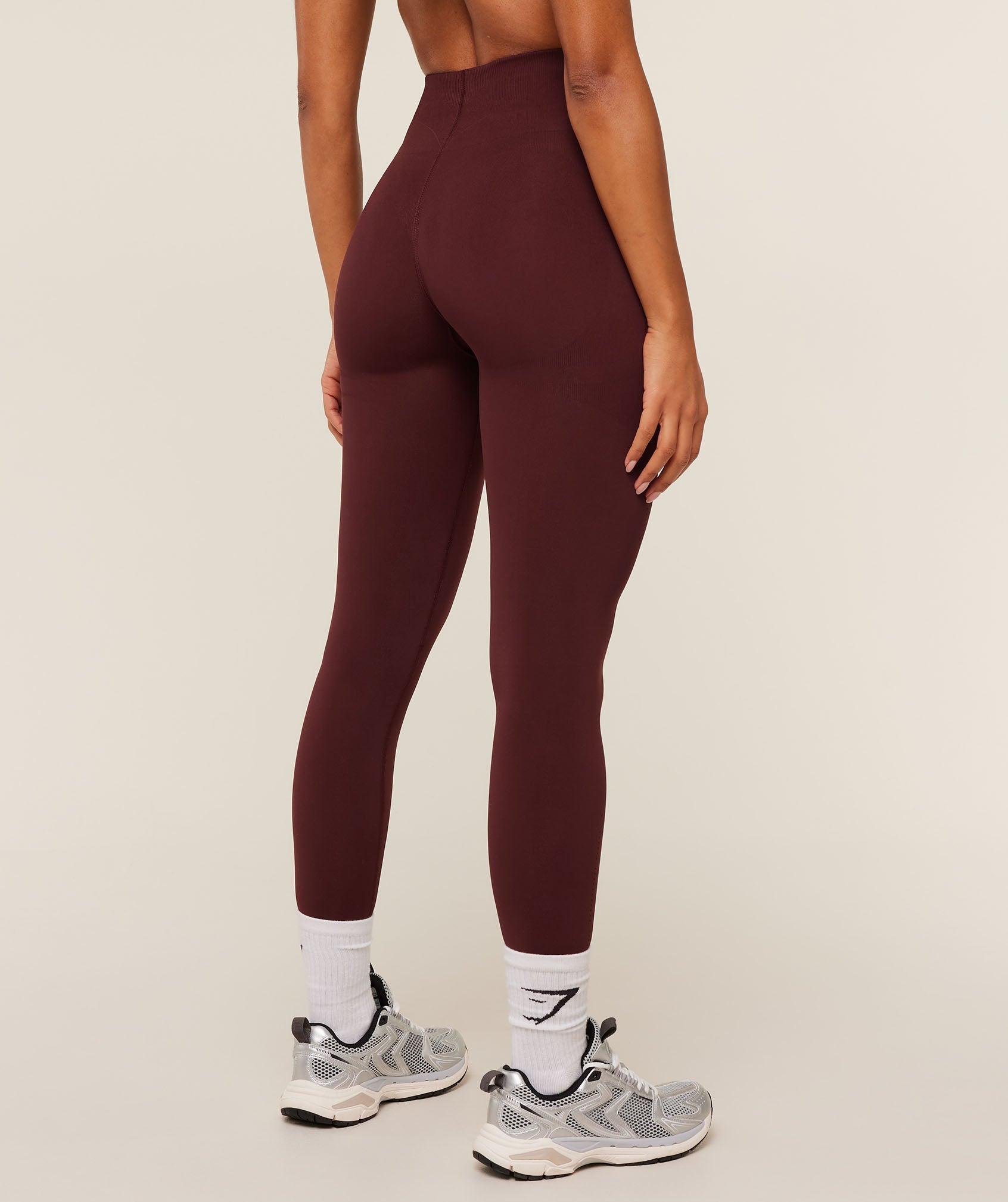 Gymshark Energise Seamless Leggings - Rich Maroon