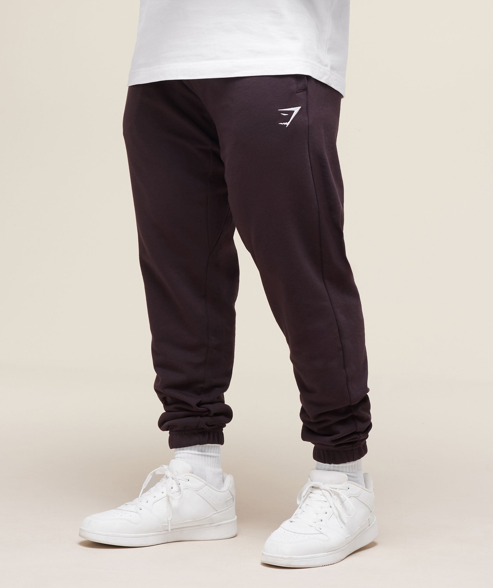 Gymshark Essential Oversized Joggers - Plum Brown
