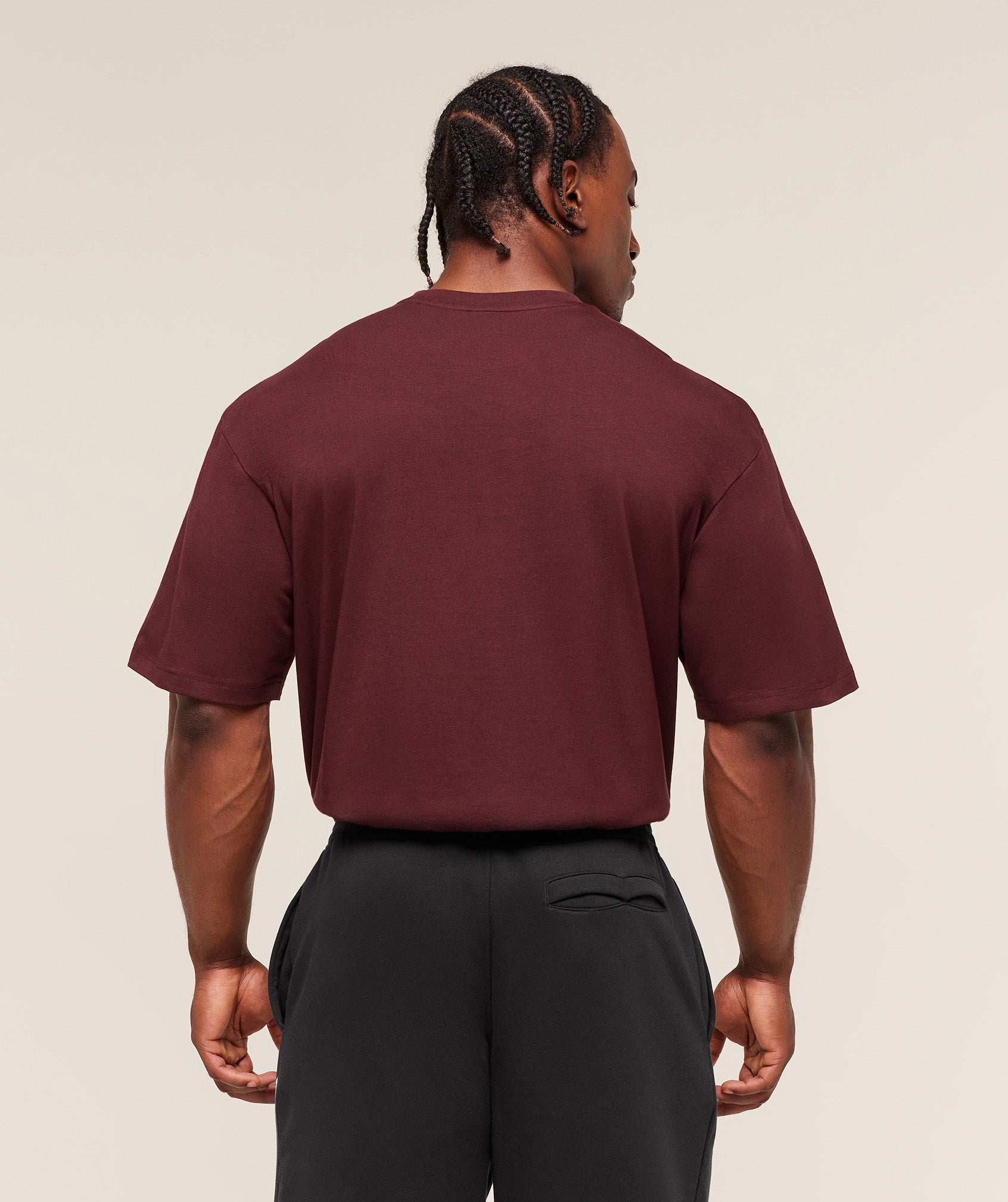 Gymshark Essential Oversized T-Shirt - Rich Maroon