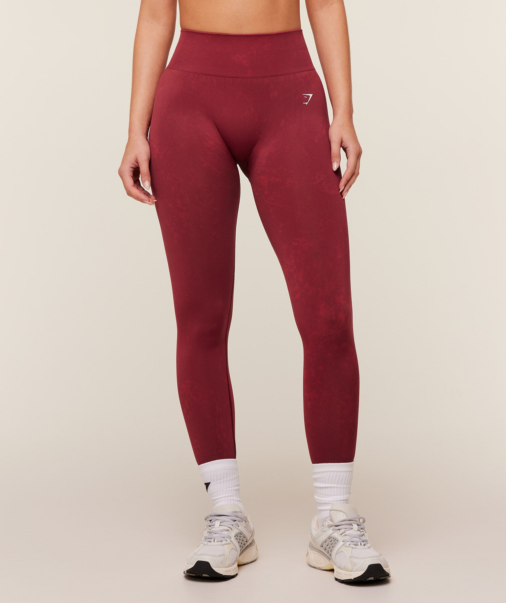 Gymshark Washed Leggings - Red Wash