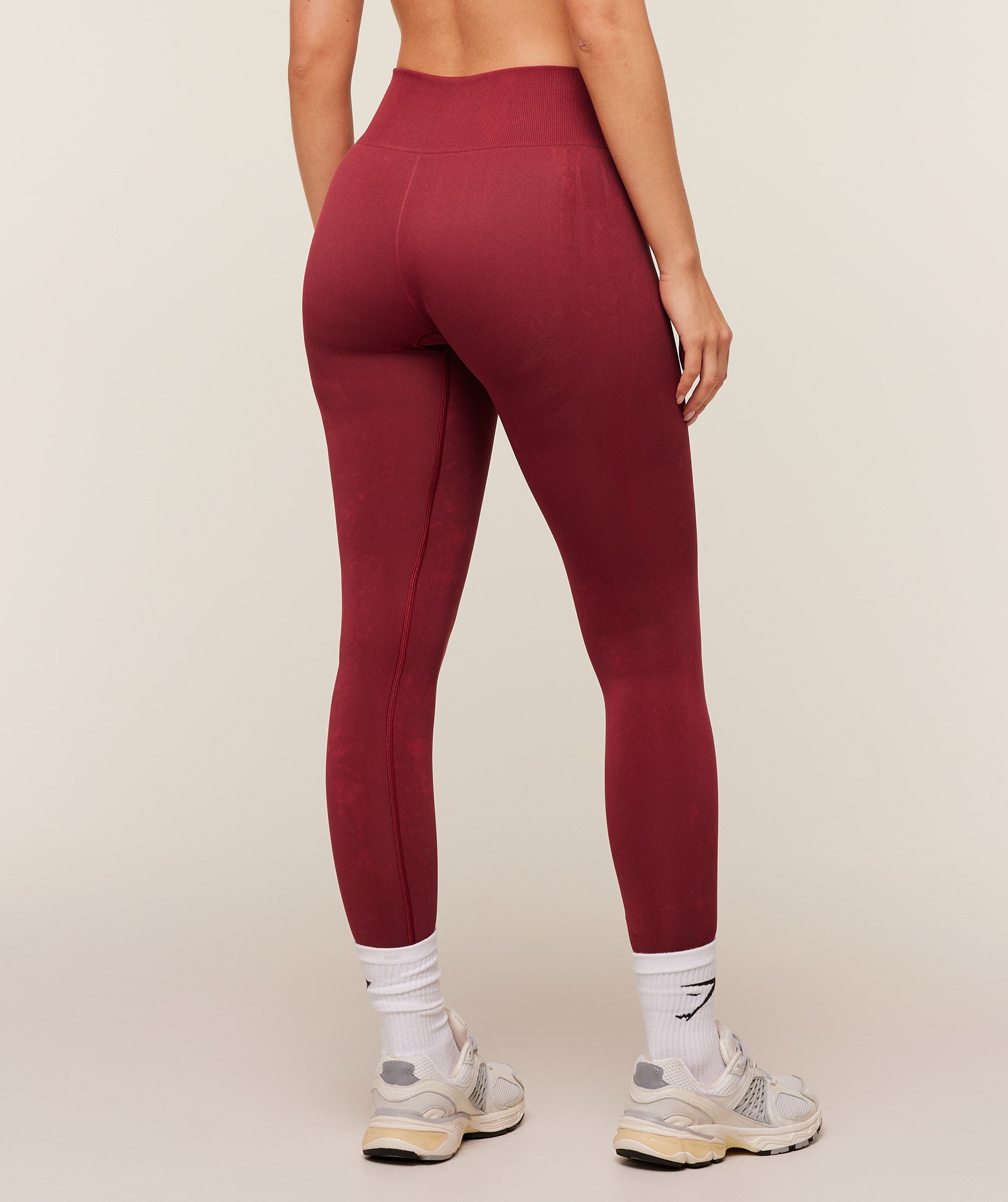 Gymshark Washed Leggings - Red Wash