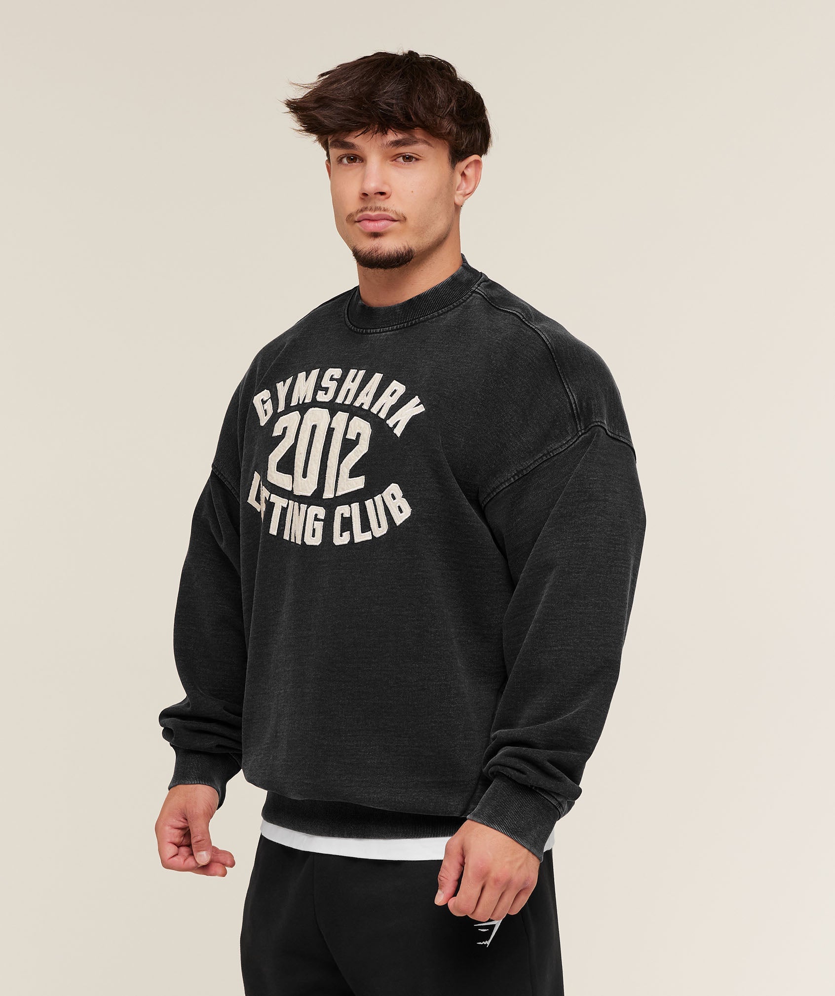 Gymshark 2012 Lifting Club Crew - Black