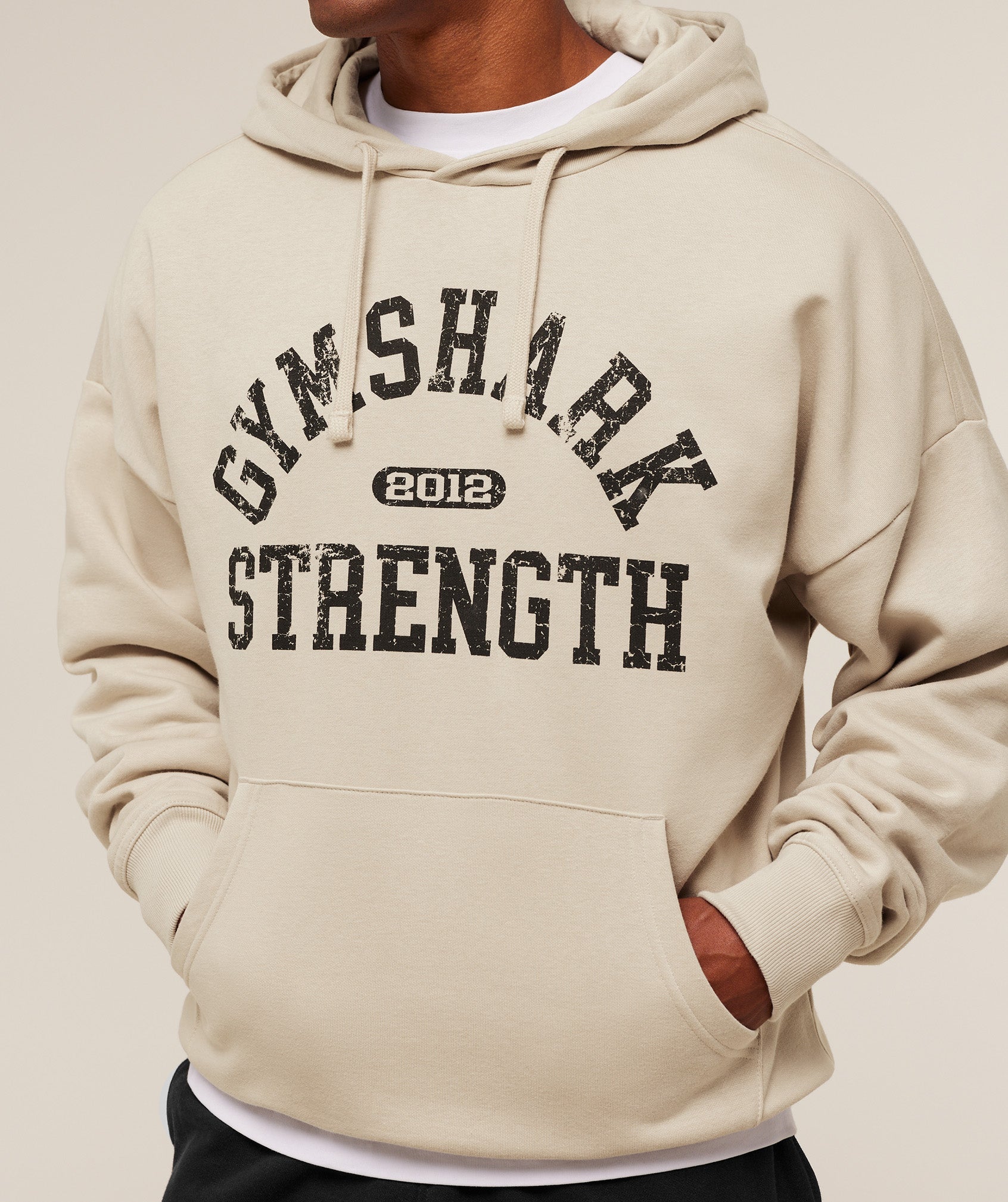 Gymshark 2012 Strength Hoodie - Pebble Grey
