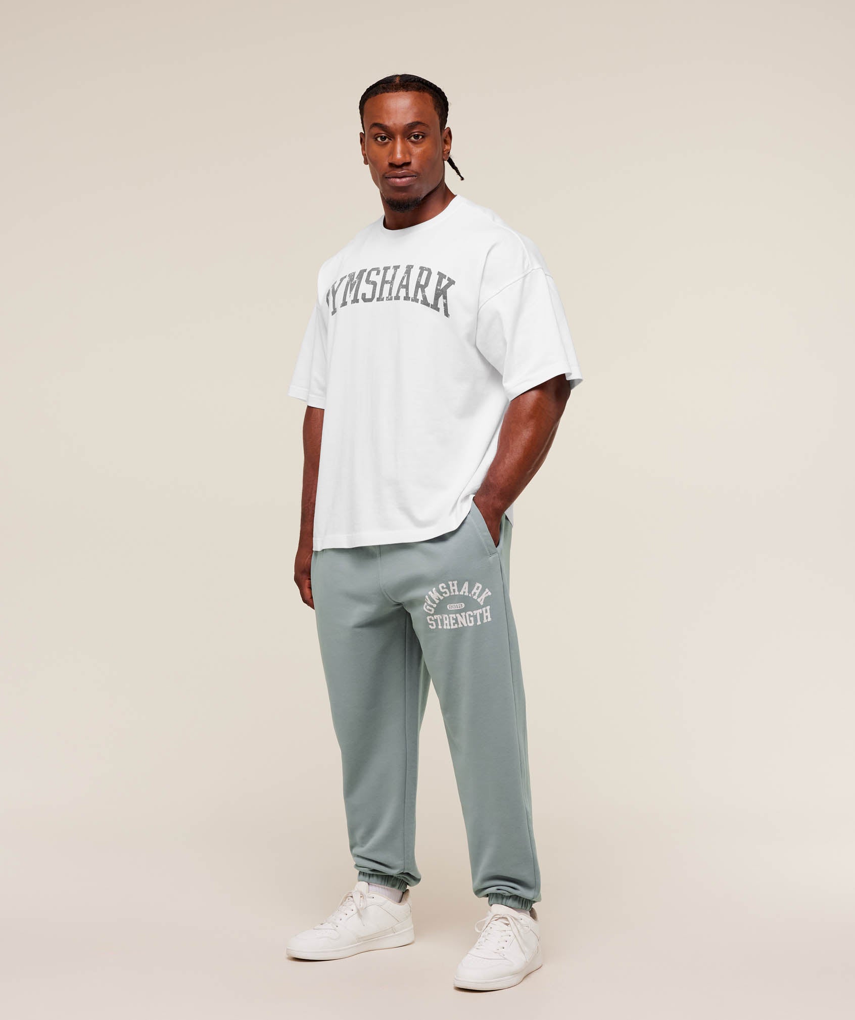 Gymshark 2012 Strength Joggers - Denim Grey