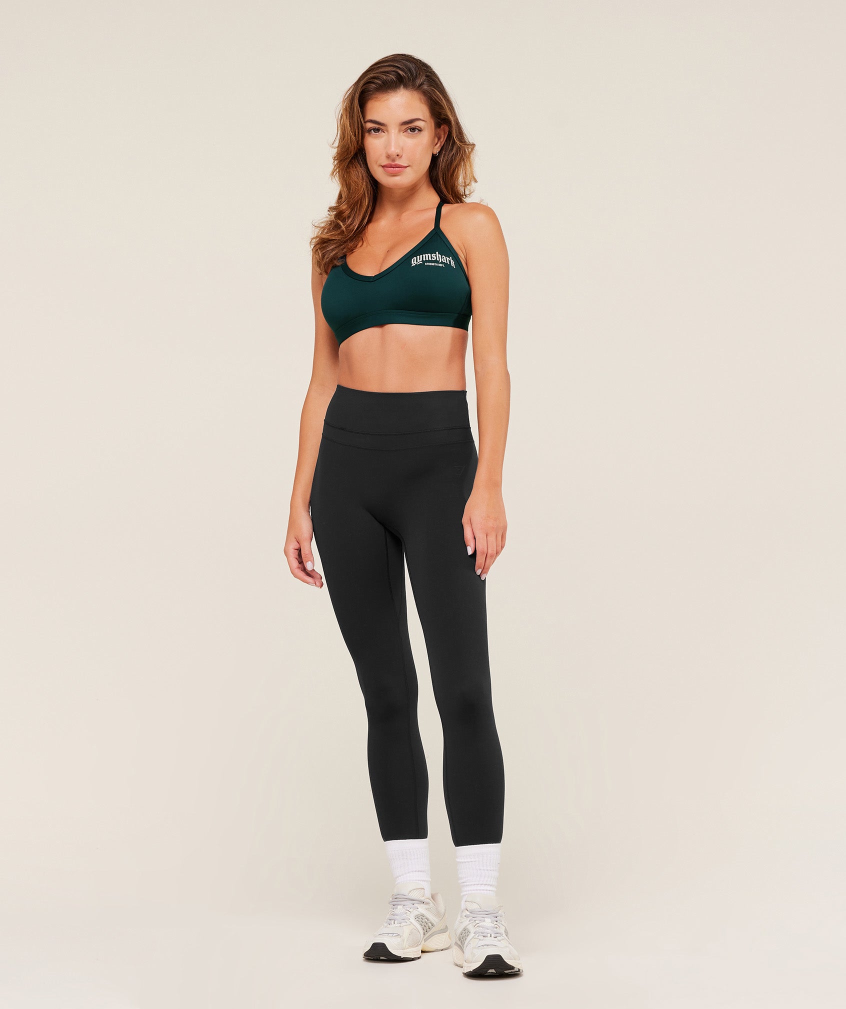 Gymshark Graphic Sports Bra - Deep Petrol Blue