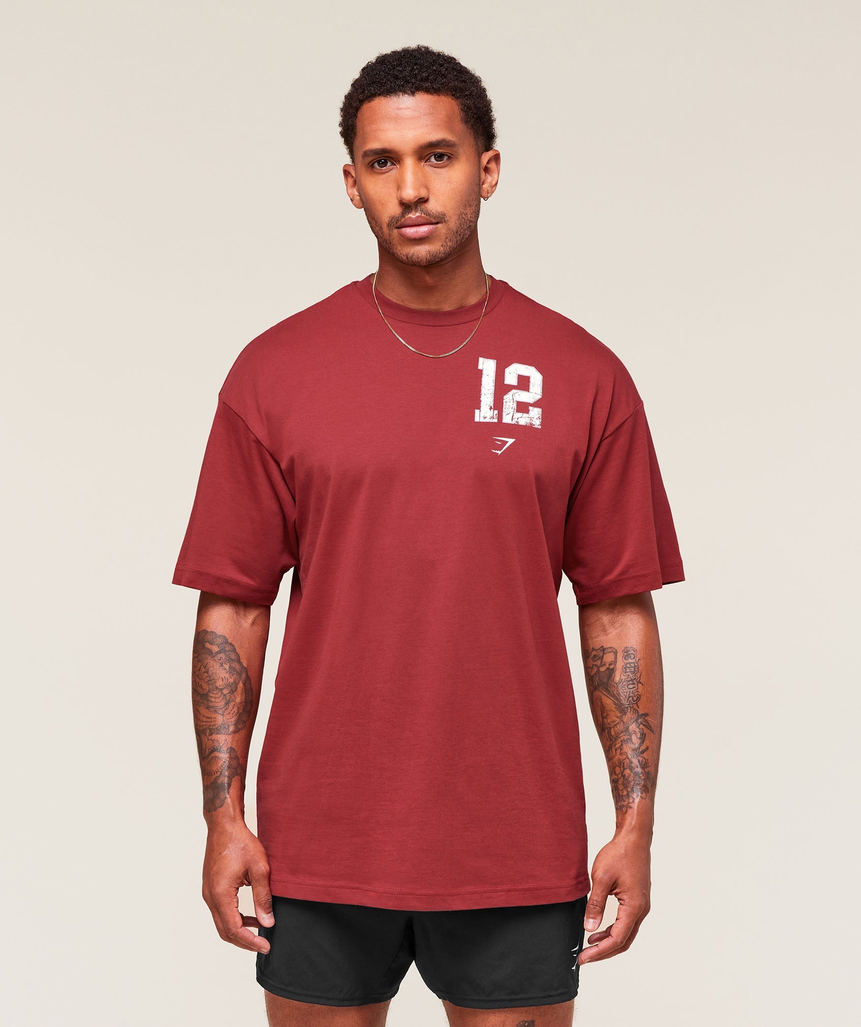 Gymshark Campus T-Shirt - Athletic Burgundy