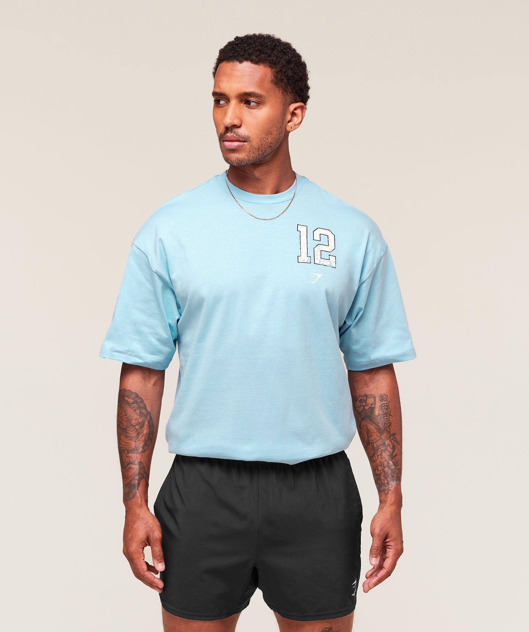 Gymshark Campus T-Shirt - Athletic Light Blue