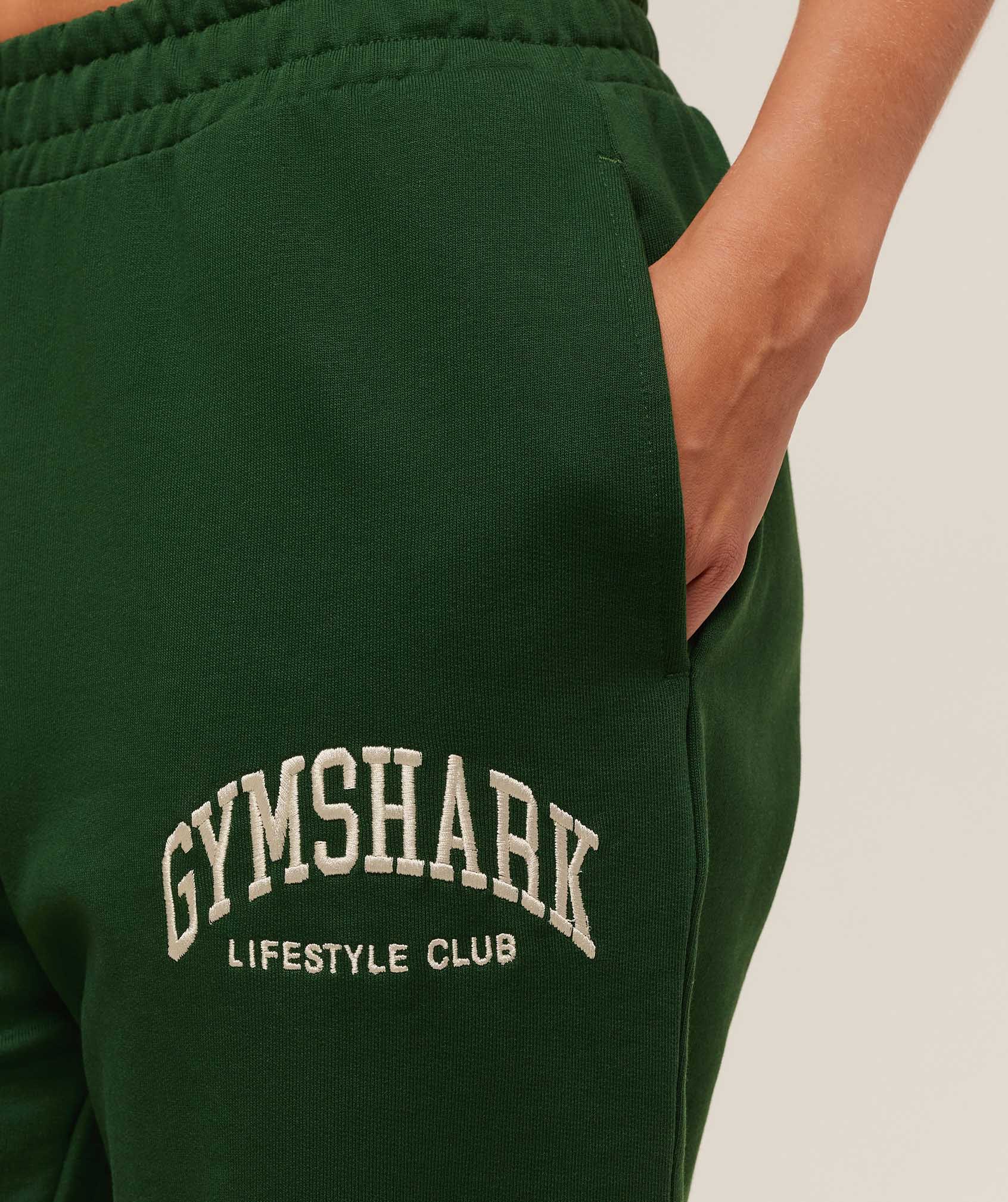 Gymshark Collegiate Graphic Joggers - Athletic Green