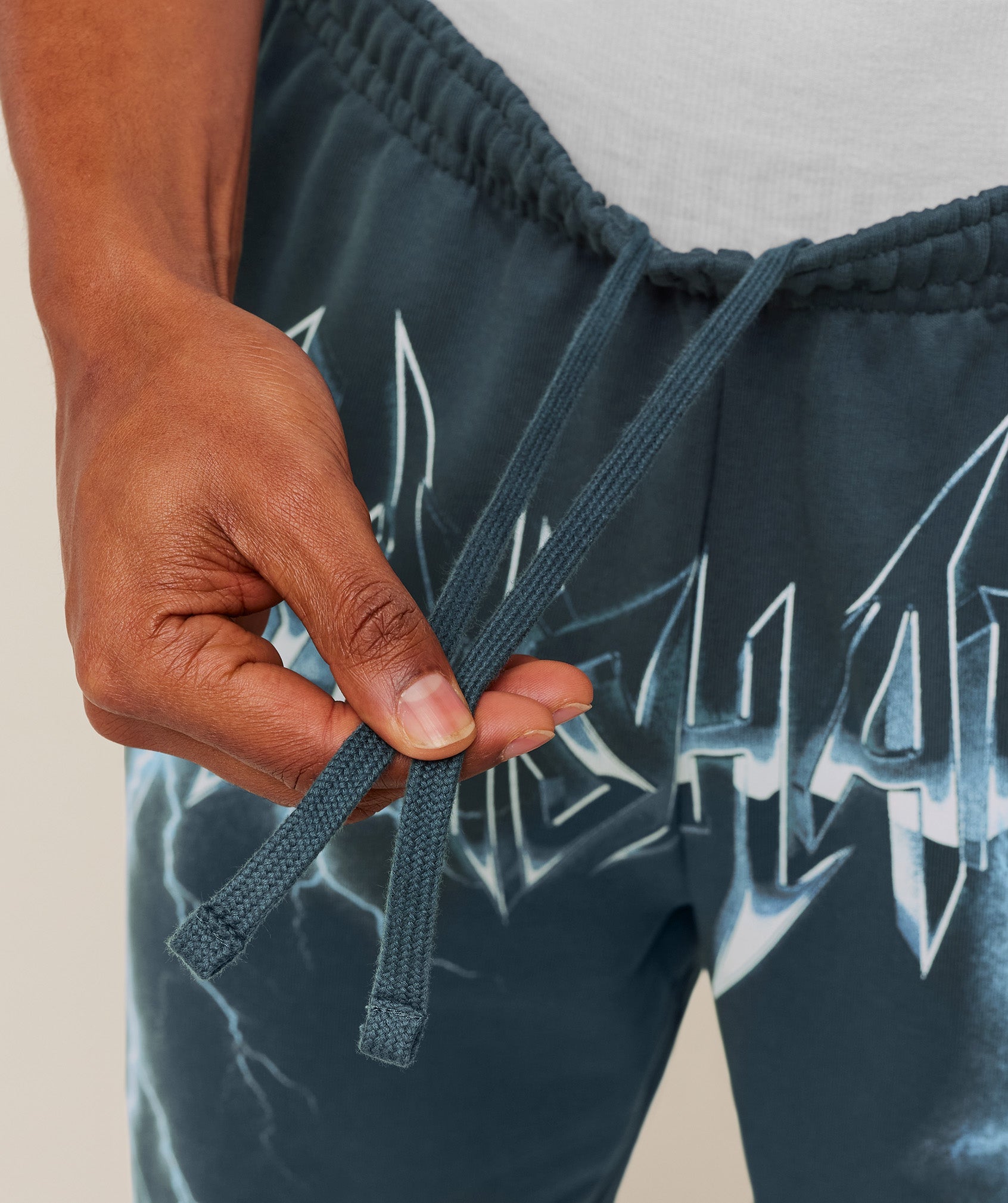 Gymshark Eagle Band Style Graphic Straight Leg Pant - GS Stealth Blue