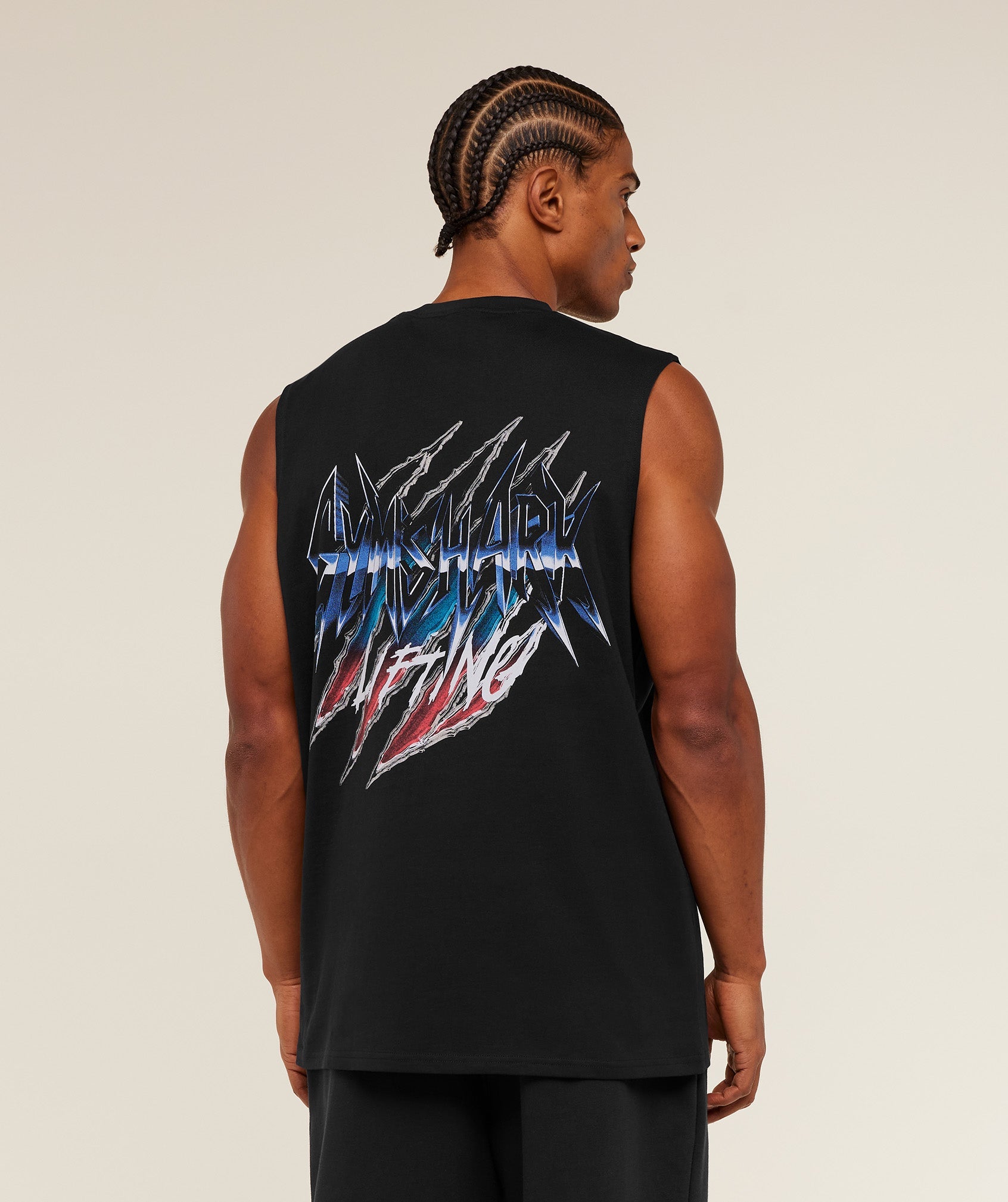 Gymshark Eagle Band Style Graphic Tank - GS Black