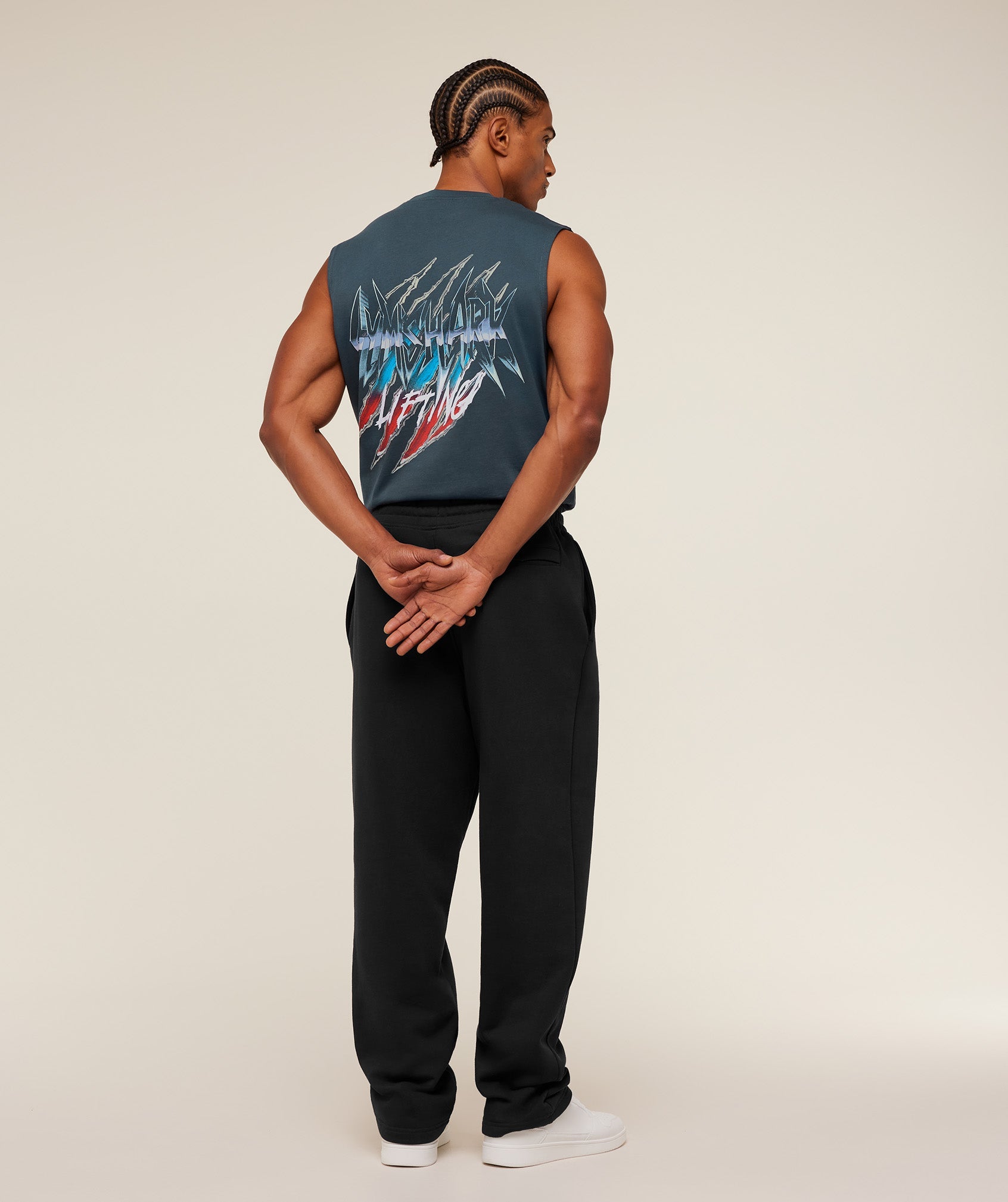 Gymshark Eagle Band Style Graphic Tank - GS Stealth Blue