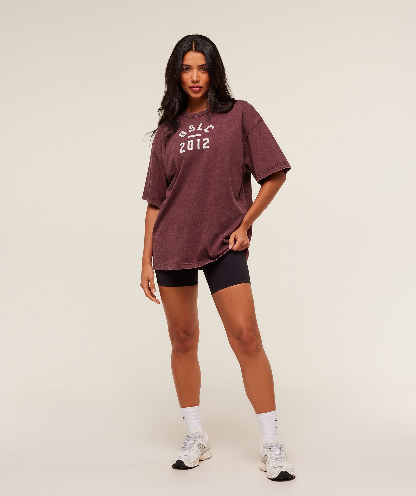 Gymshark Gymshark Lifting Club 2012 Graphic Short Sleeve T-Shirt - Rich Maroon/Wash