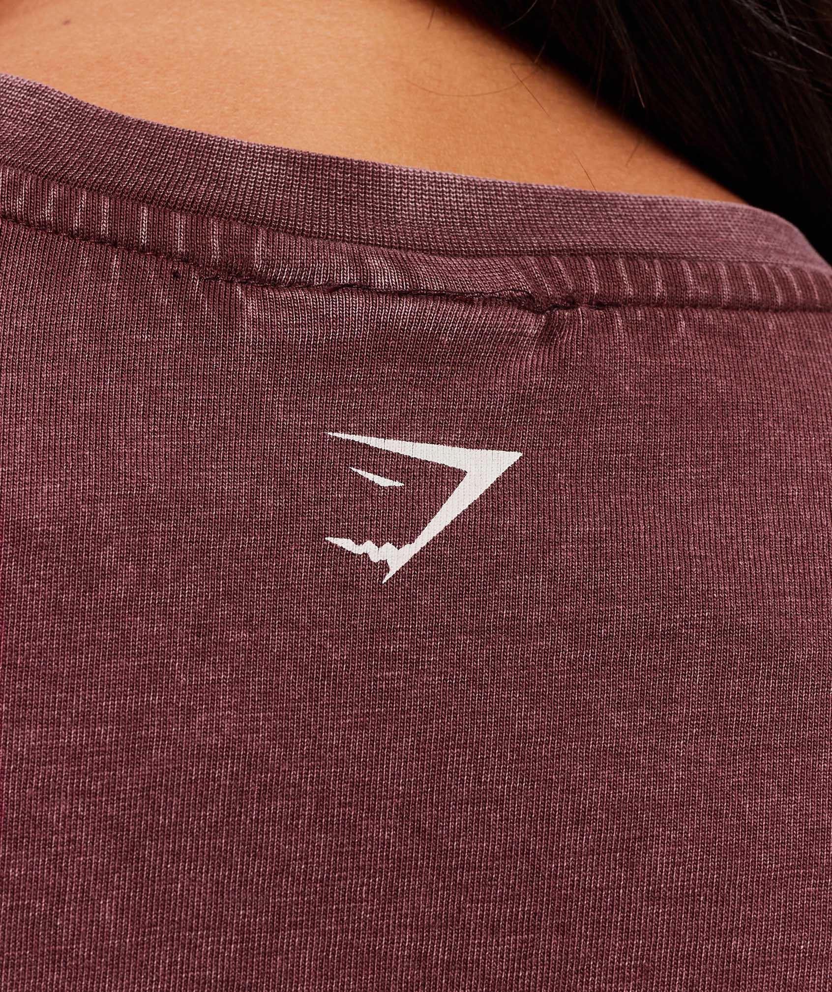 Gymshark Gymshark Lifting Club 2012 Graphic Short Sleeve T-Shirt - Rich Maroon/Wash
