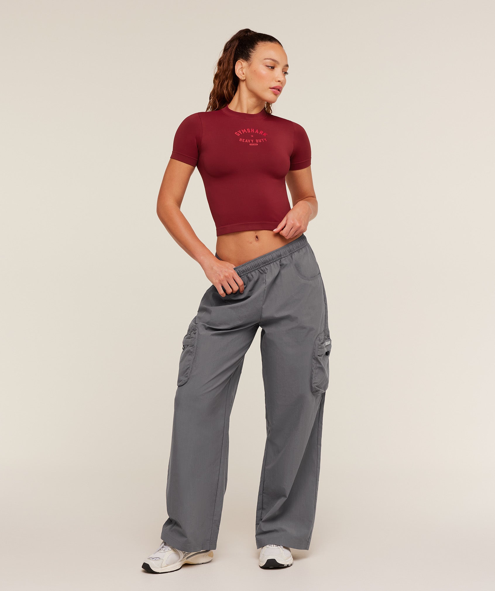 Gymshark Heavy Duty Seamless T-Shirt - Sets Red