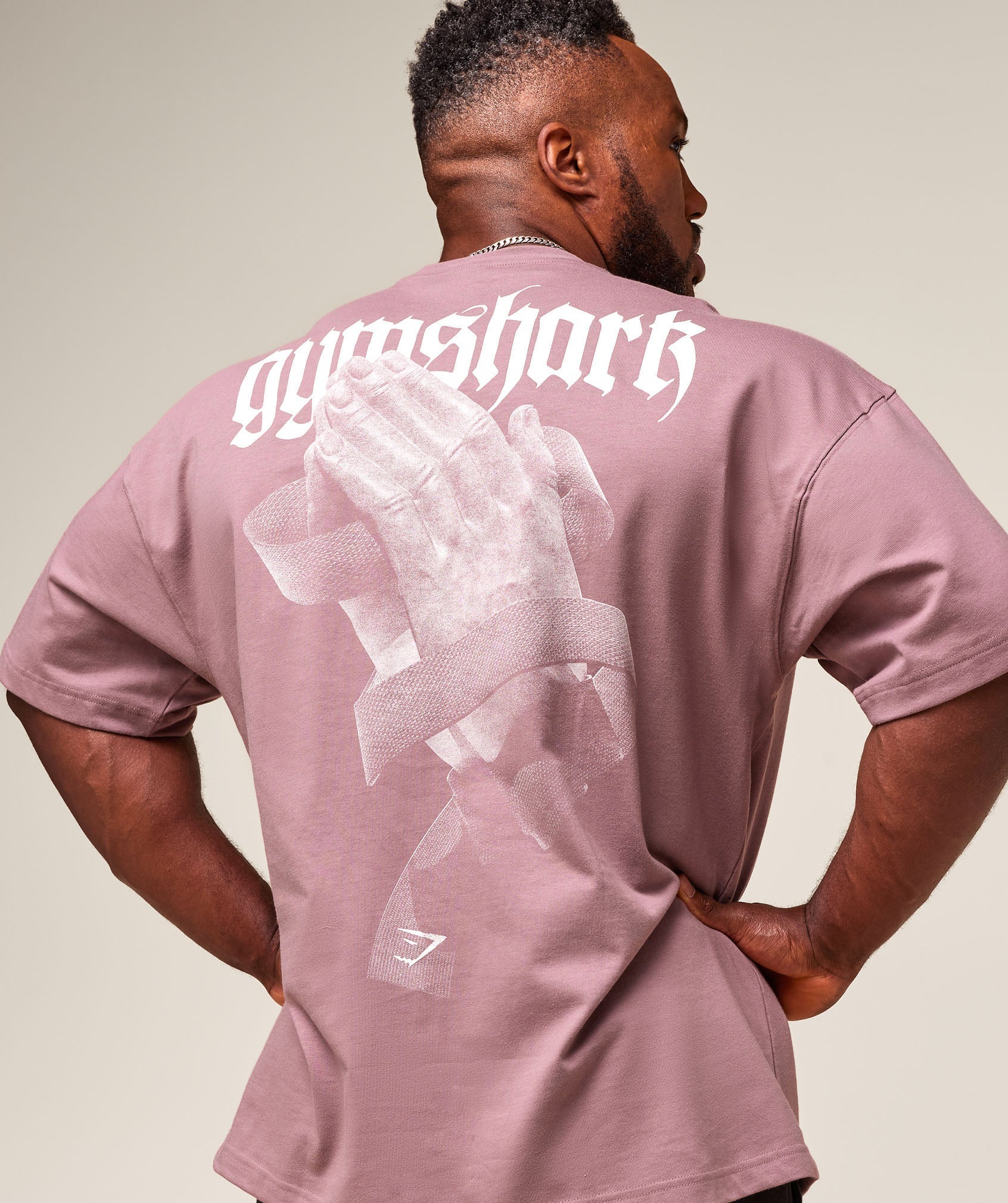 Gymshark Prayer Hands T-Shirt - Calm Pink