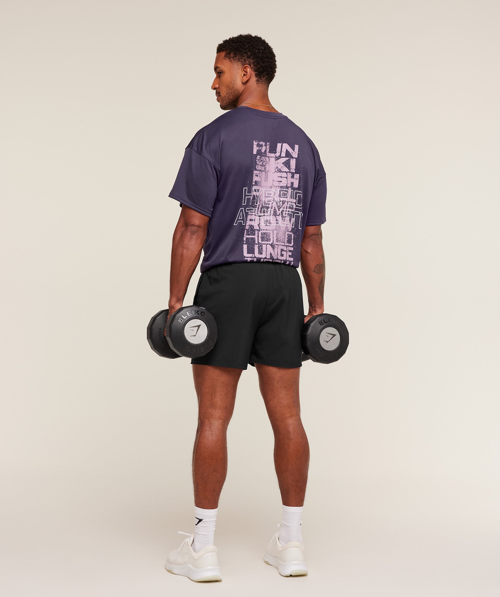 Gymshark Hybrid Athlete T-Shirt - Midnight Purple