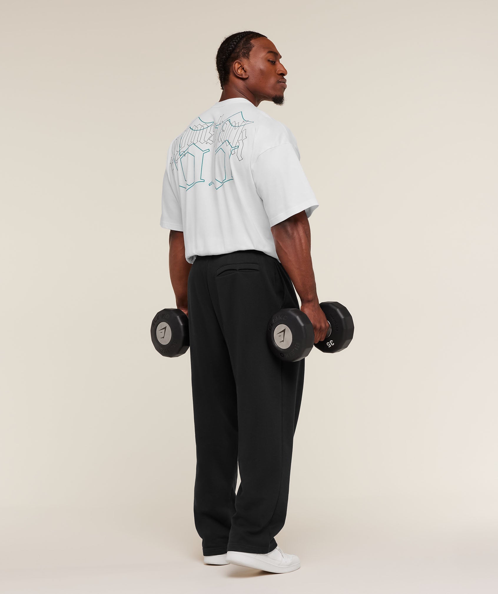 Gymshark Outline Graphic T-Shirt - White